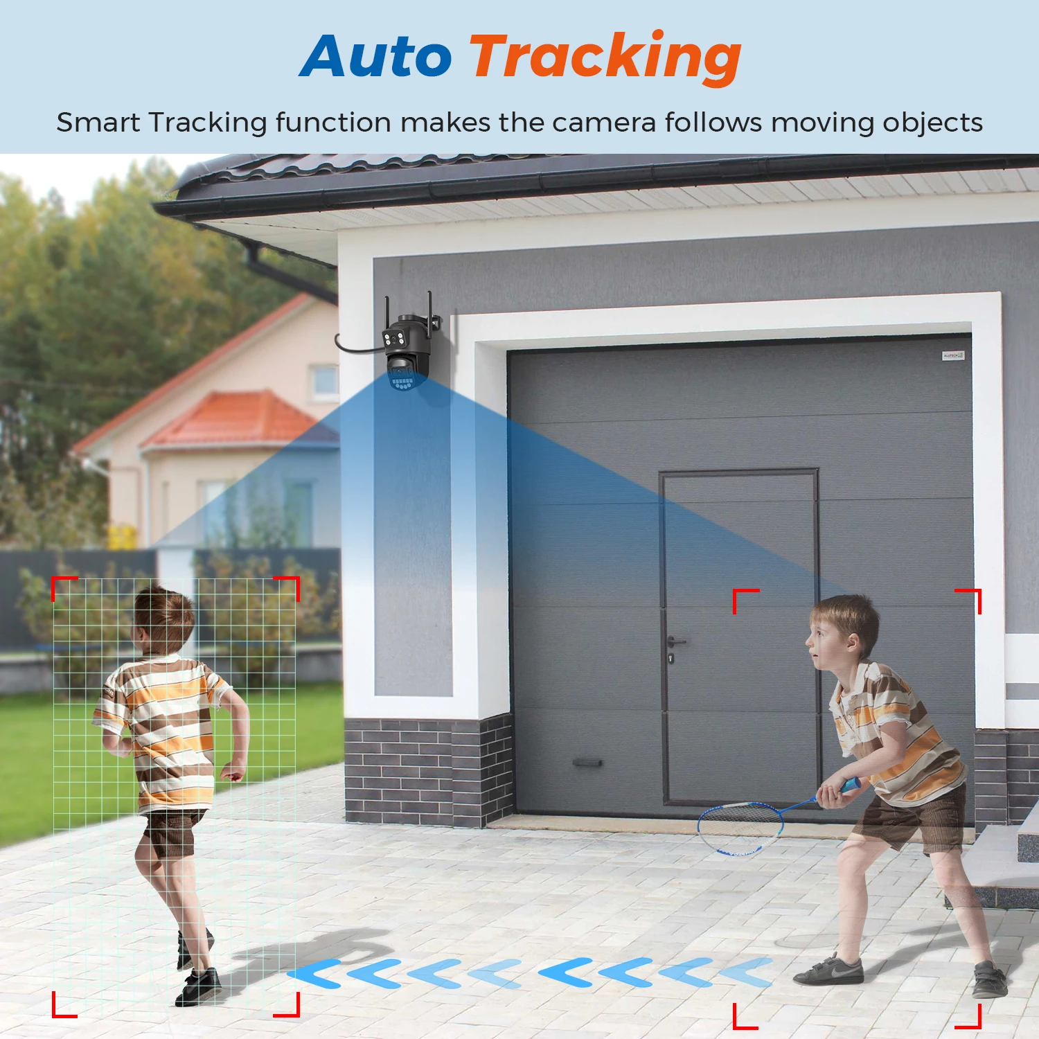 10MP 5K Wifi Camera Dual Lens Dual Screens HD Outdoor Security Camera Email Alert Ai Night Vision CCTV Home Surveillance Camera