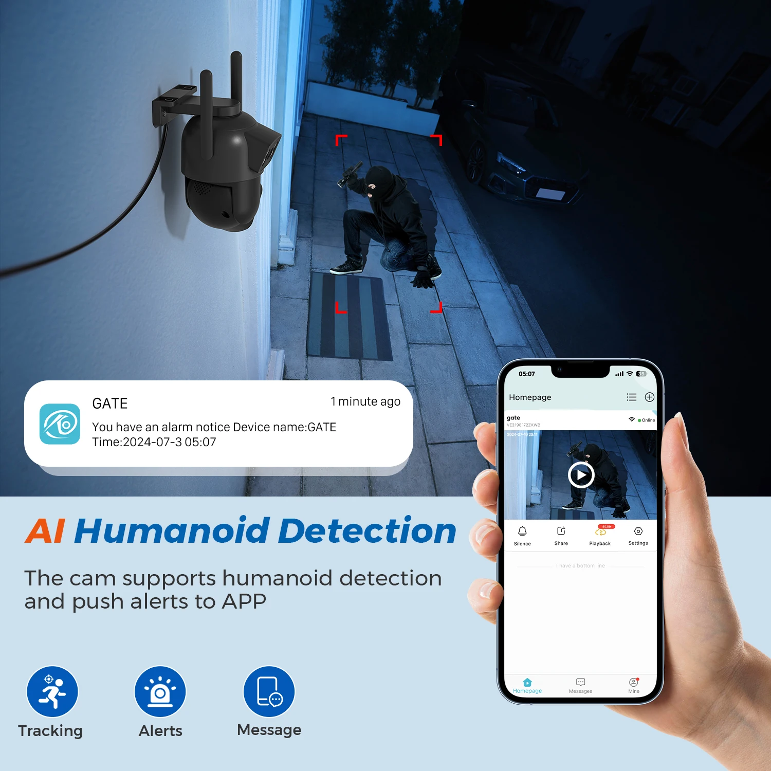 10MP 5K Wifi Camera Dual Lens Dual Screens HD Outdoor Security Camera Email Alert Ai Night Vision CCTV Home Surveillance Camera