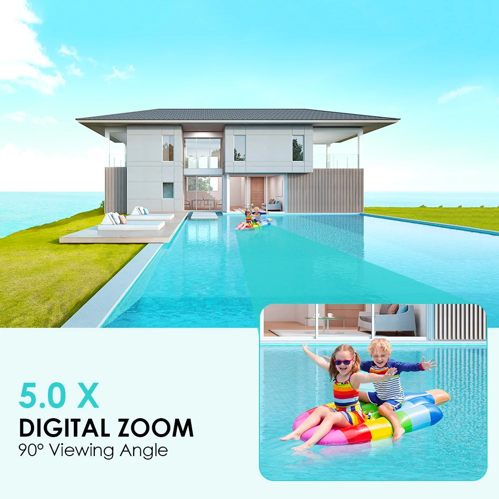 10MP 5K Wifi Camera Dual Lens Dual Screens HD Outdoor Security Camera Email Alert Ai Night Vision CCTV Home Surveillance Camera
