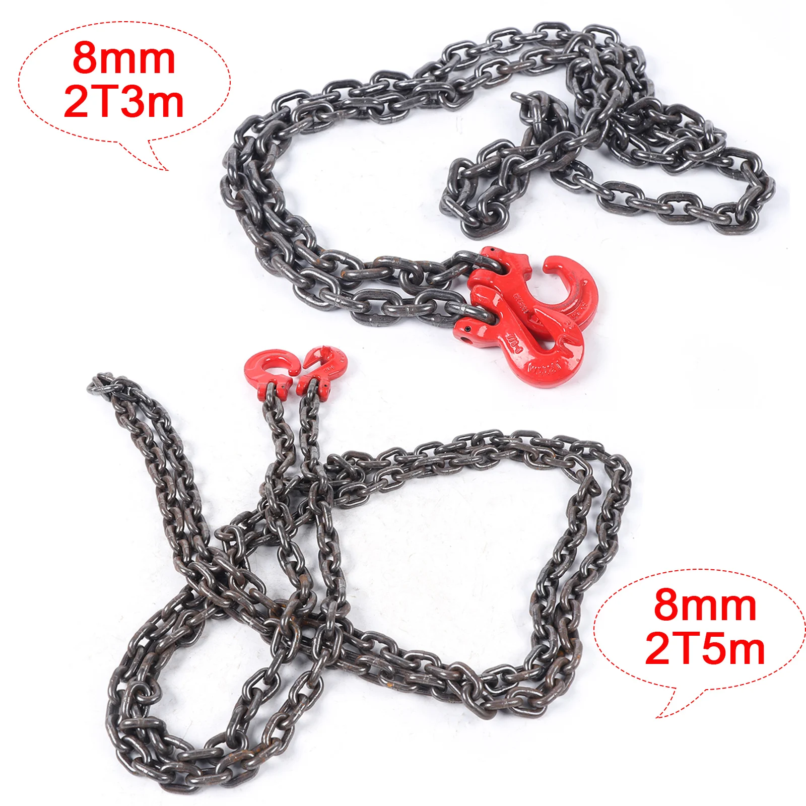 2T Chain Sling Alloy Steel Hoist Chain 3m/5m Durable Engine Lift Chain for Lifting or Moving Loads in Various Industries