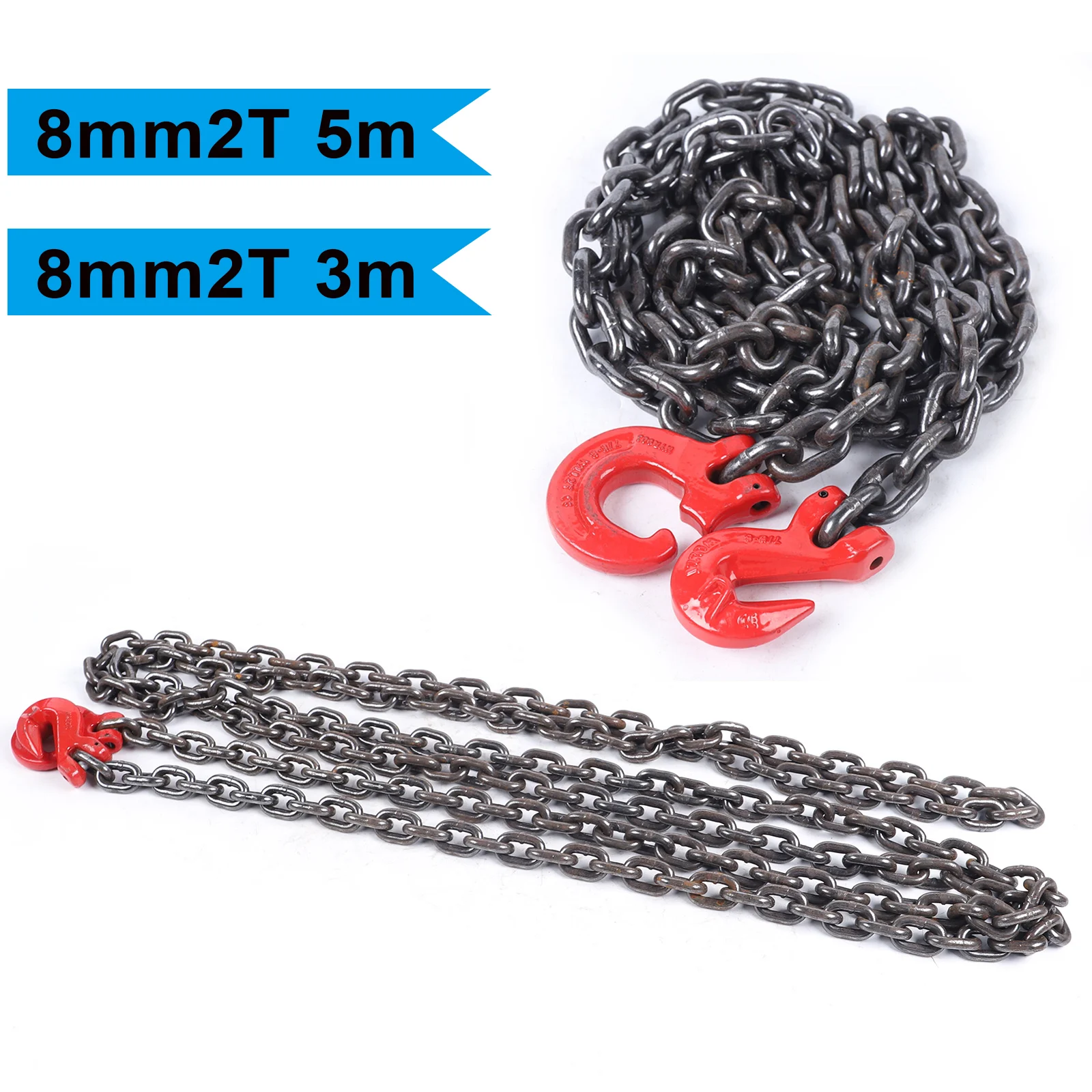2T Chain Sling Alloy Steel Hoist Chain 3m/5m Durable Engine Lift Chain for Lifting or Moving Loads in Various Industries