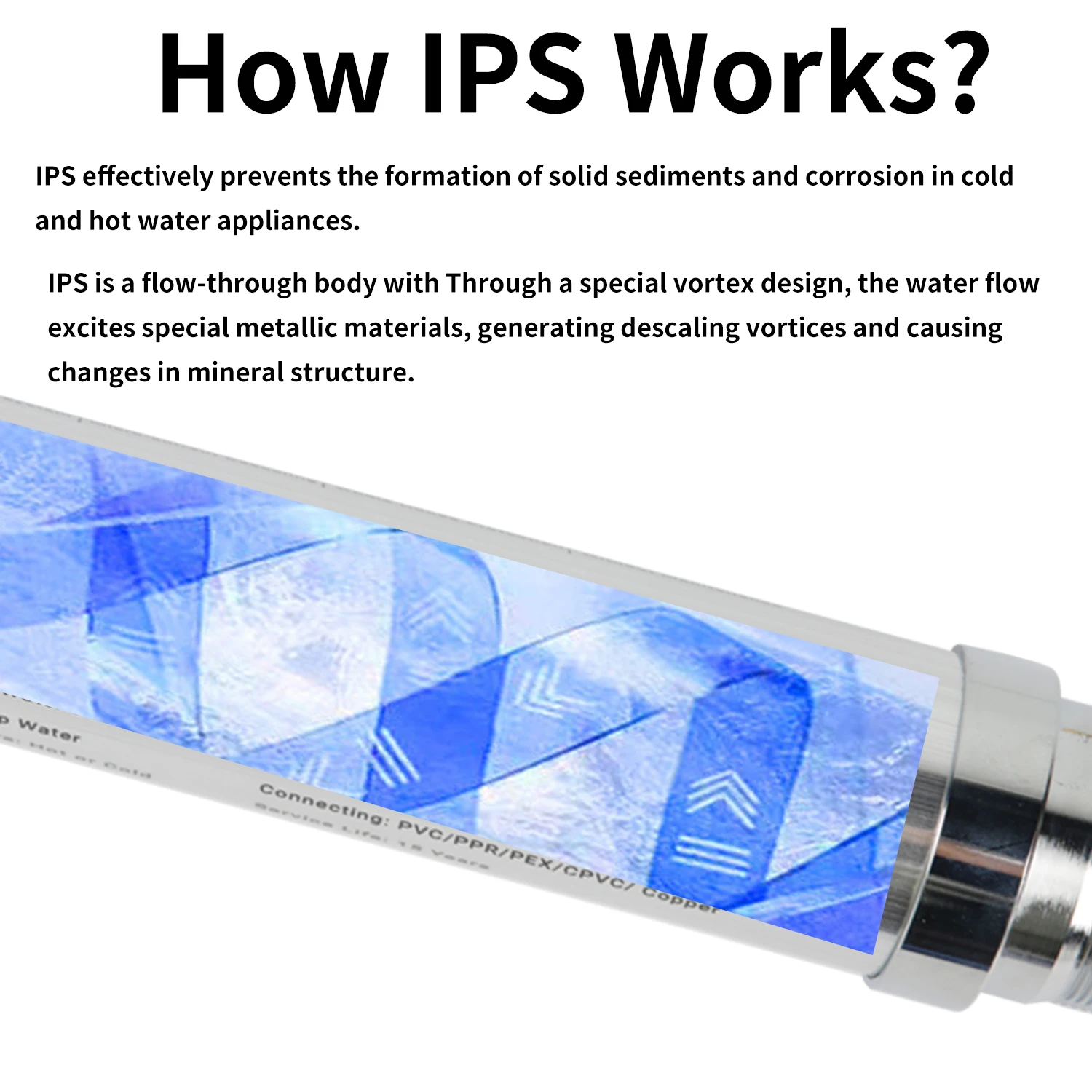 Whole House Salt-Free Water Softener Descaler System Scale Inhibitor Filter Anti Limescale Corrosion Hard Water Treatment 4T/H