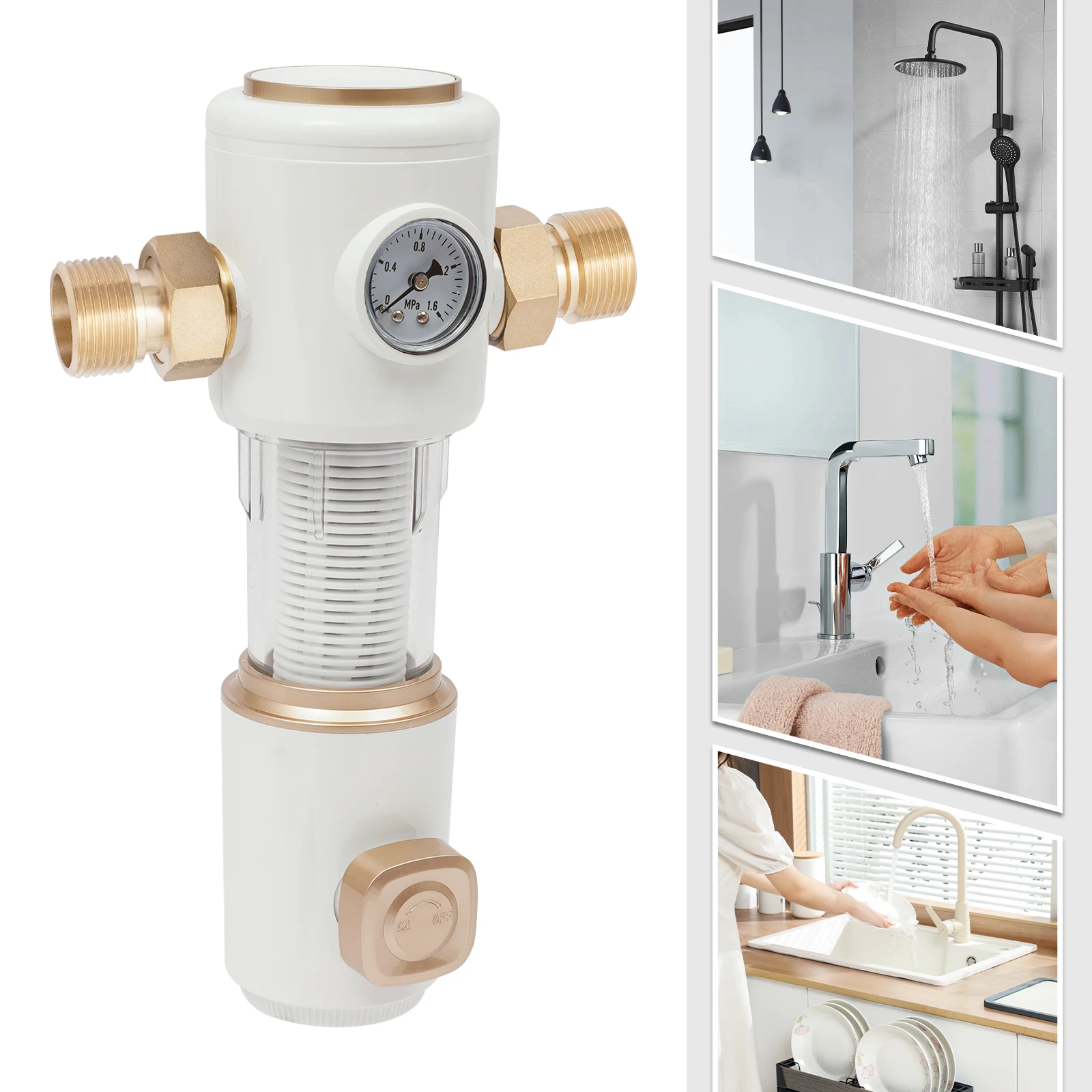 Sediment Backwash Filter Water Sediment Filter Household Water Filter Water Filter