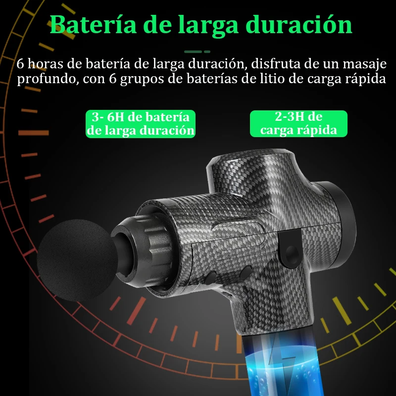 Deep Muscle Massage Gun Fascia Gun Relaxor Electric Mute Massager for Body Neck Back Legs Fitness Massage Multi Gear Adjustable