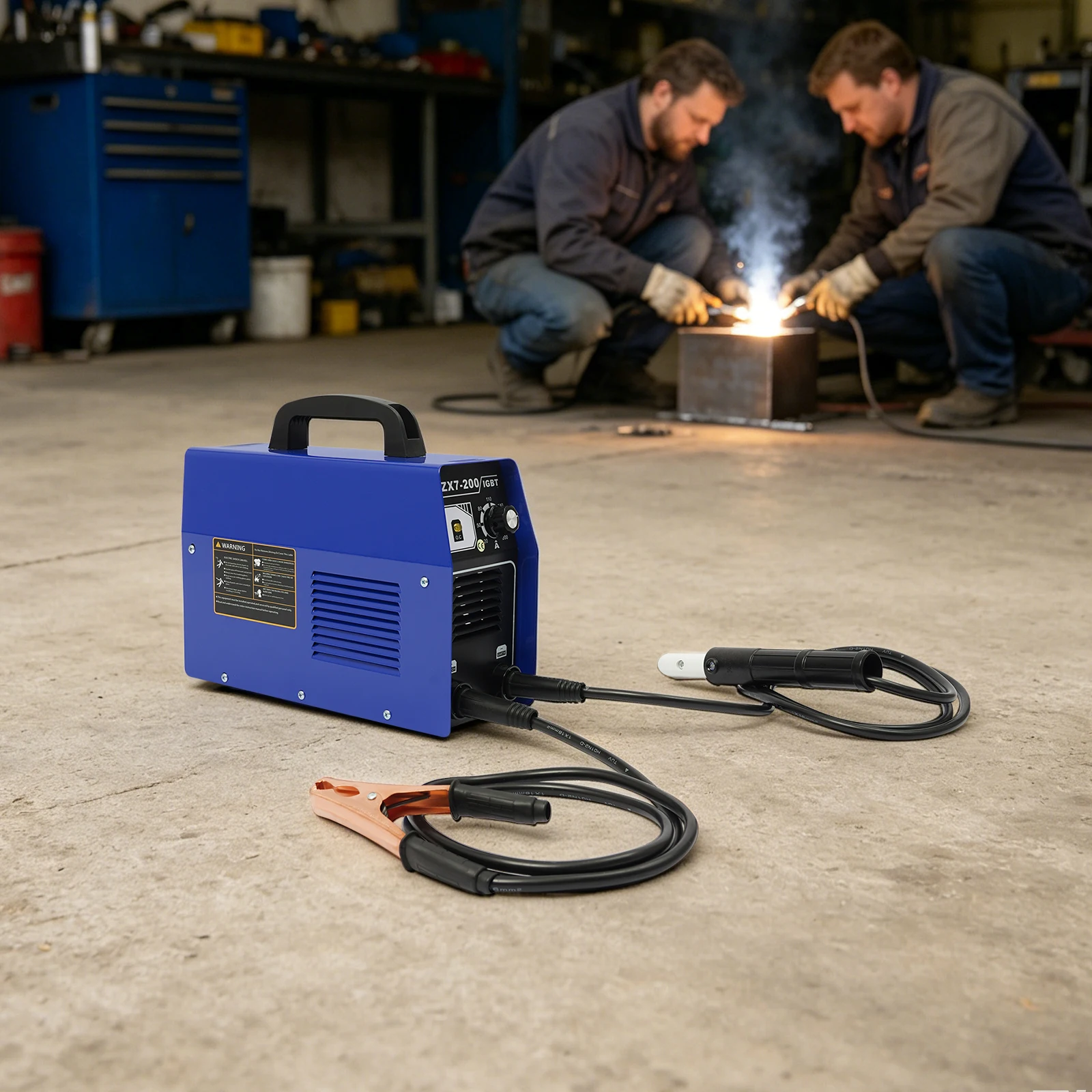 200Amp Home Welder MMA ARC Stick Welding Machine w/Mask Portable IGBT Intelligent Anti-Stick Welding Tool for Pipe Steel Welding