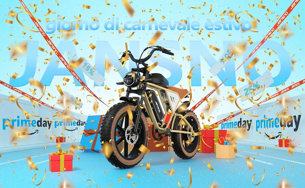 JANSNO X70G Electric Bicycle 750W Powerful Motor 48V34AH Lithium Battery Adult Electric Bike 20*4.0 inch Fat Tire Mountain Ebike
