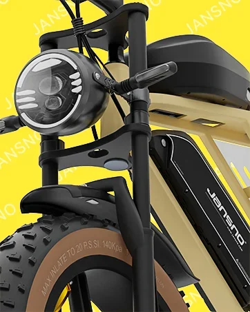 JANSNO X70G Electric Bicycle 750W Powerful Motor 48V34AH Lithium Battery Adult Electric Bike 20*4.0 inch Fat Tire Mountain Ebike