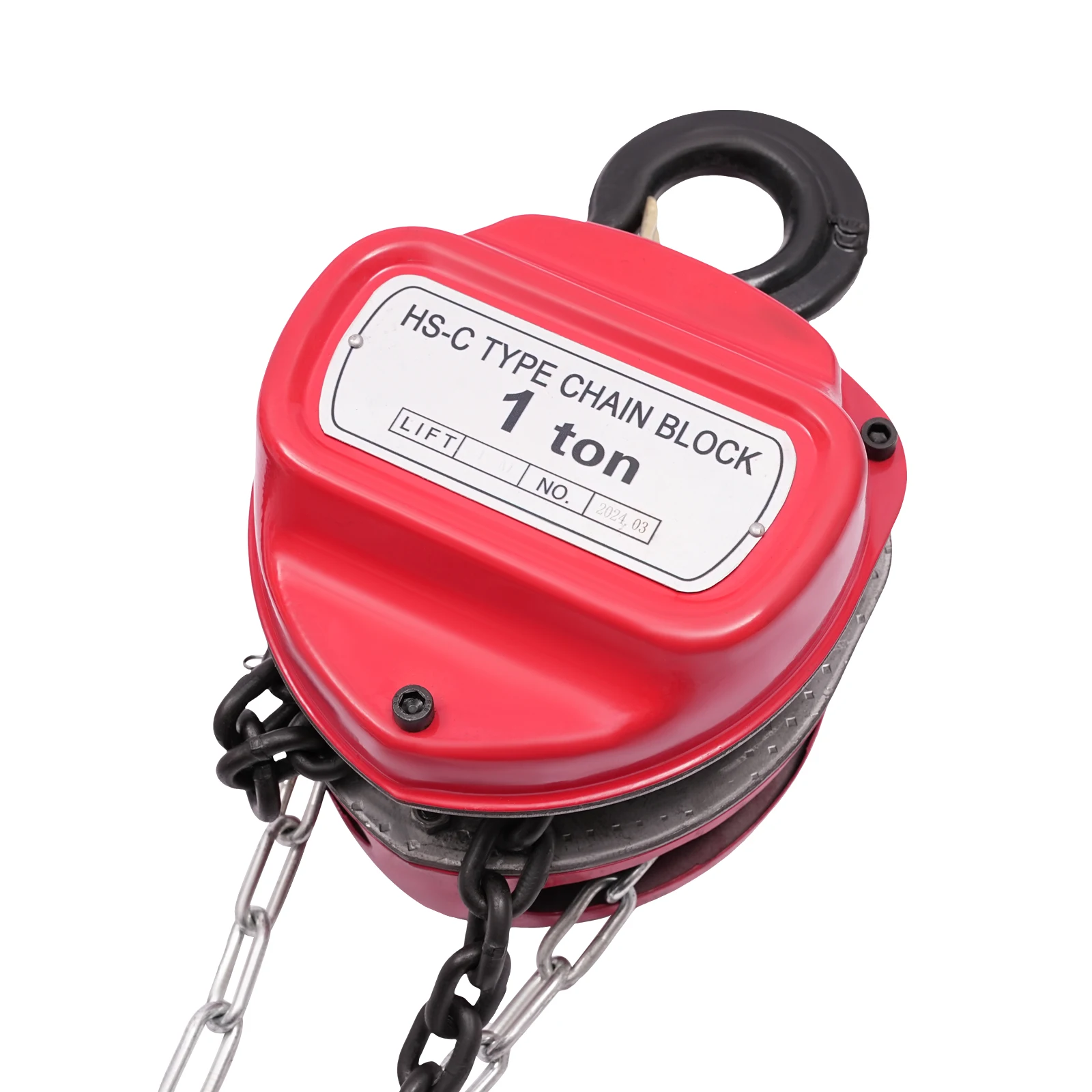 Manual Chain Hoist 4M 1T G80 Manganese Steel Manual Hand Lift Steel Chain Block Hoist