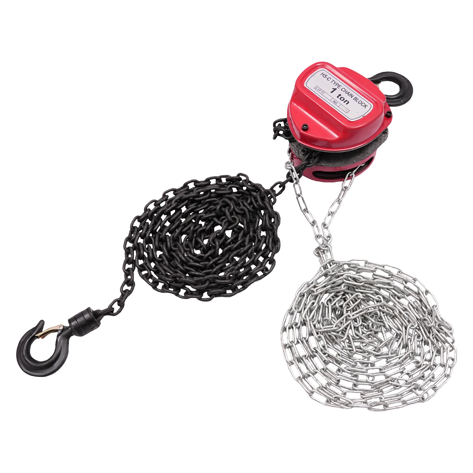 Manual Chain Hoist 4M 1T G80 Manganese Steel Manual Hand Lift Steel Chain Block Hoist