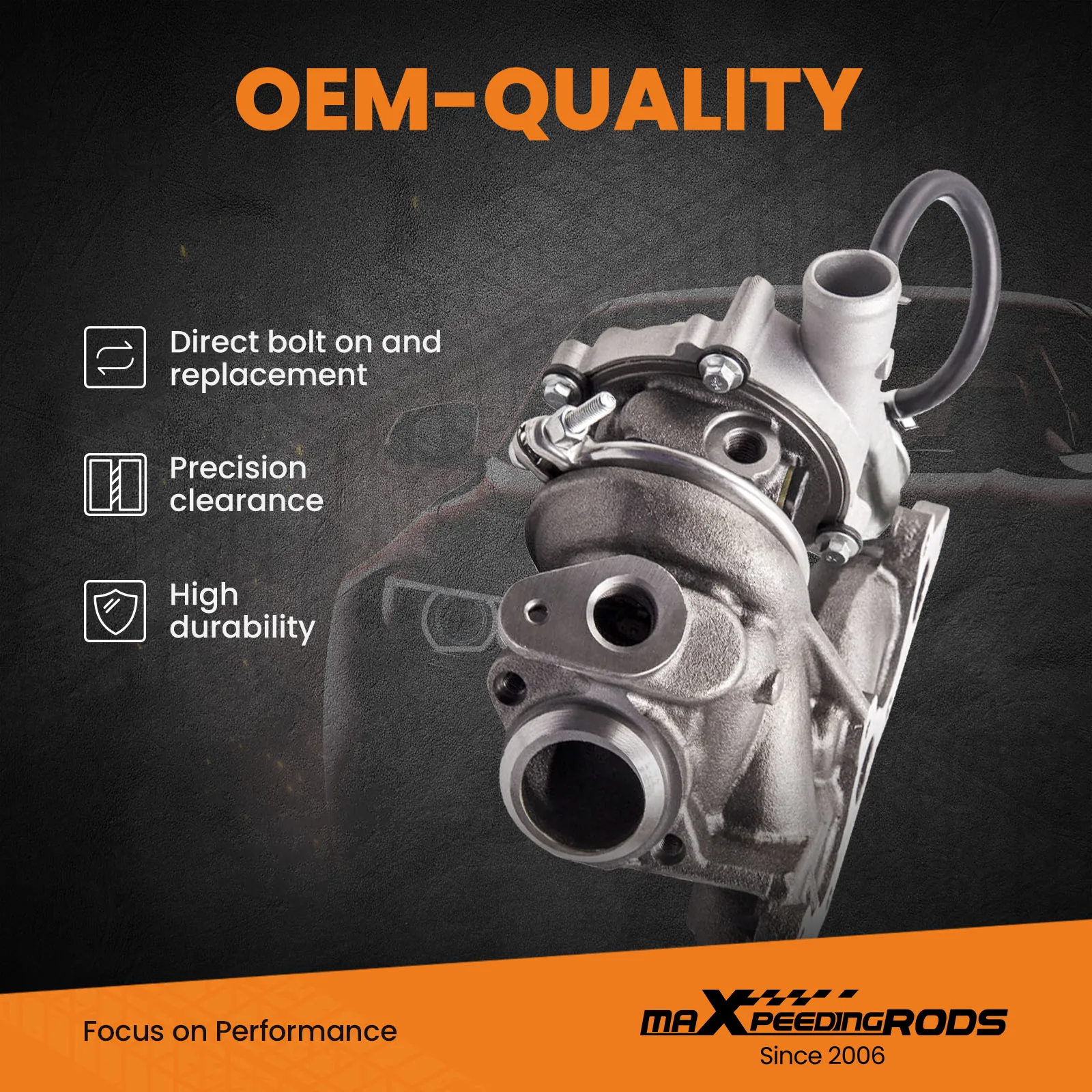 Turbocharger for Smart-MCC MC01 YH 0,6l 40kw M160R4 3 cyl. A1600960499 708837