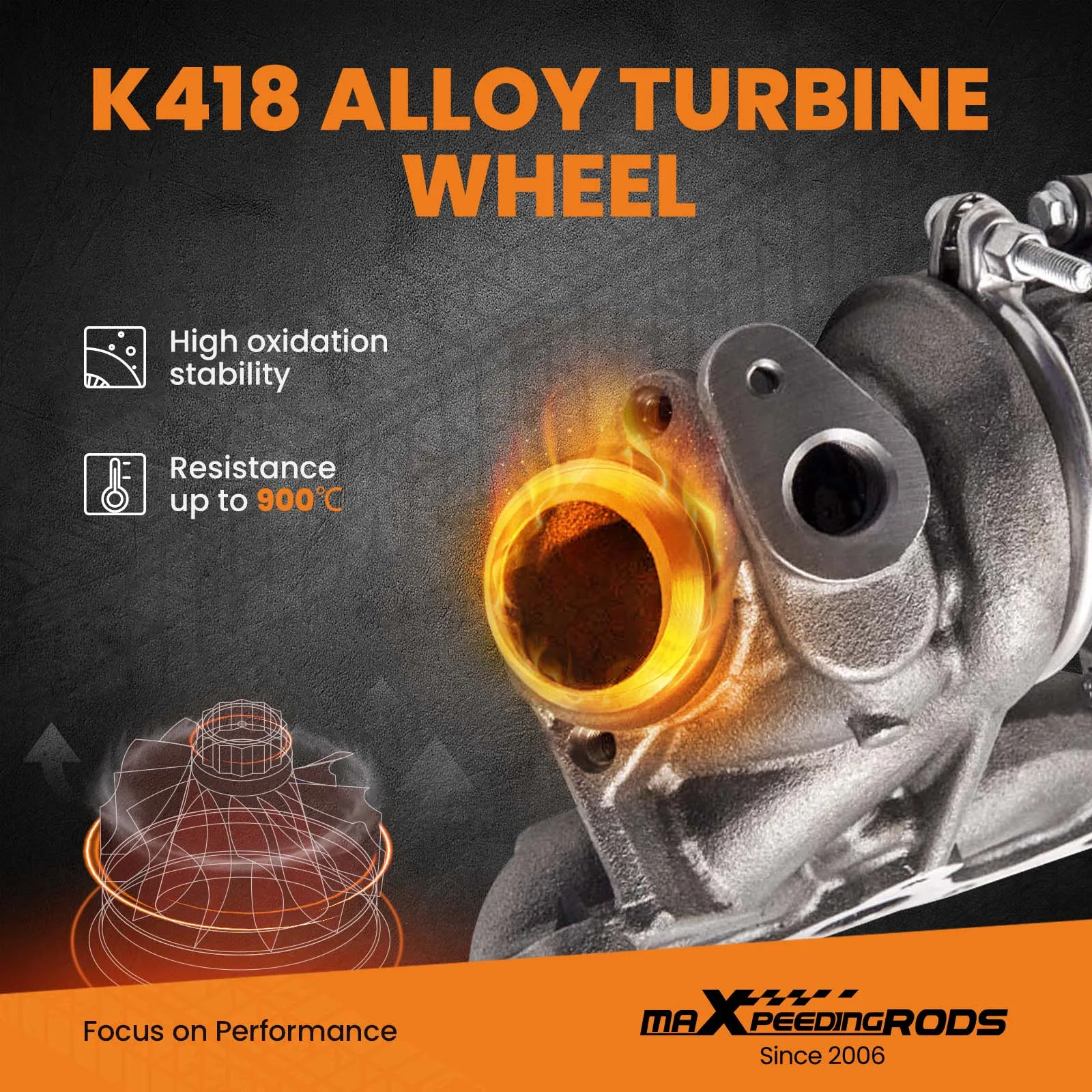 Turbocharger for Smart-MCC MC01 YH 0,6l 40kw M160R4 3 cyl. A1600960499 708837