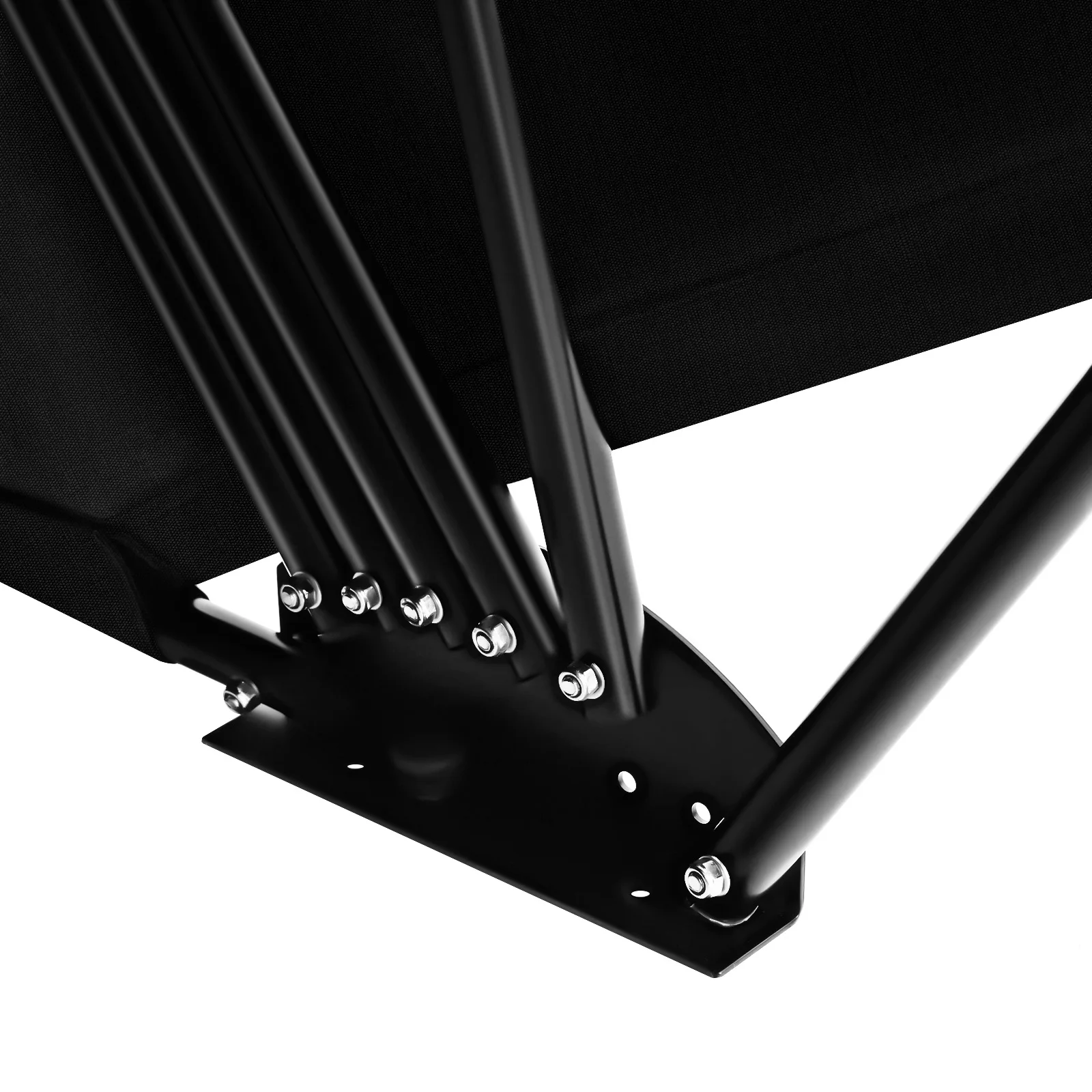 Foldable 600D Oxford Fabric Motorbike Tent Waterproof Motorcycle Cover with Carry Bag for Motorbikes Black
