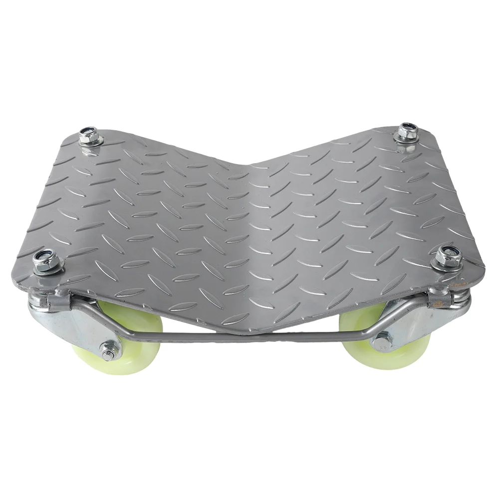 [EU Stock] 4pc Car Tire Wheel Trolley Dollies Vehicle Skates Moving Tire with 4 Casters Universal Wheels Car Movers Auto Repair