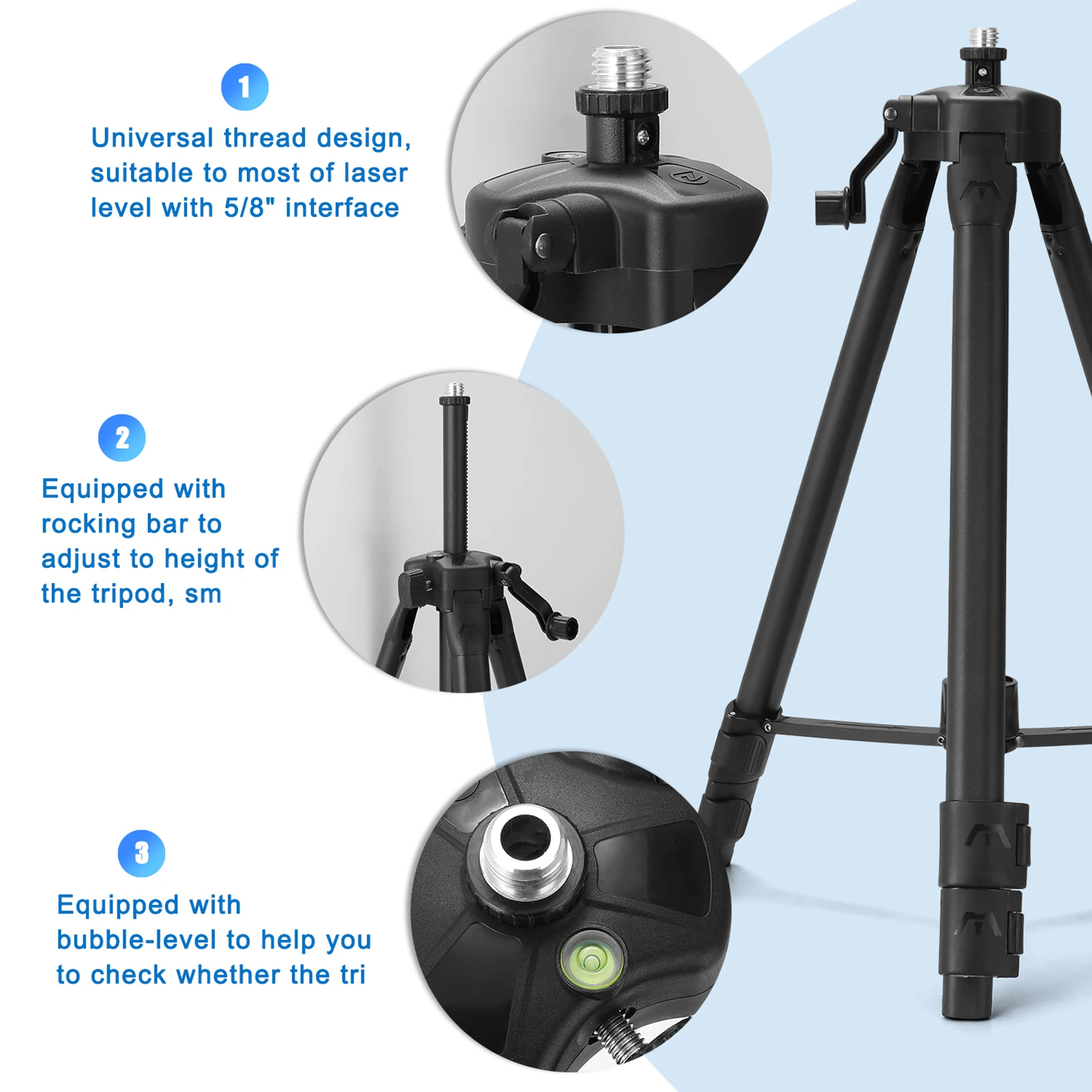 4D 16 Lines Laser Level 3° Self-leveling Level Machine Rechargeable 2 Lithium Battery Laser Leveling Tool with Tripod Stand