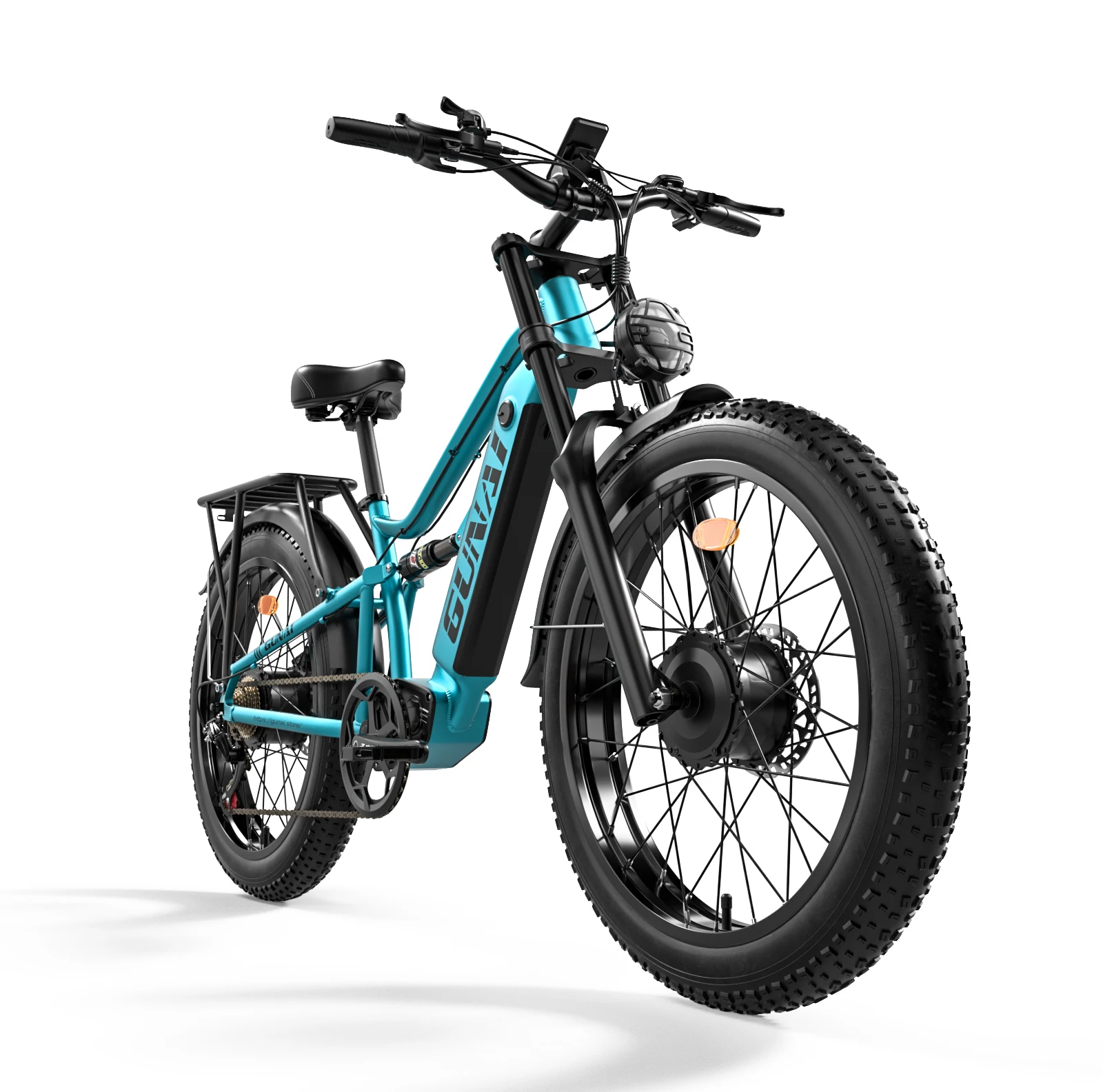 GUNAI-M2 Adult Electric Bike 1500W Electrical Road Bicycle 48V 17.5Ah Fatbike MTB E-bike 26" Mountain Ebike 60KM/H Max Speed