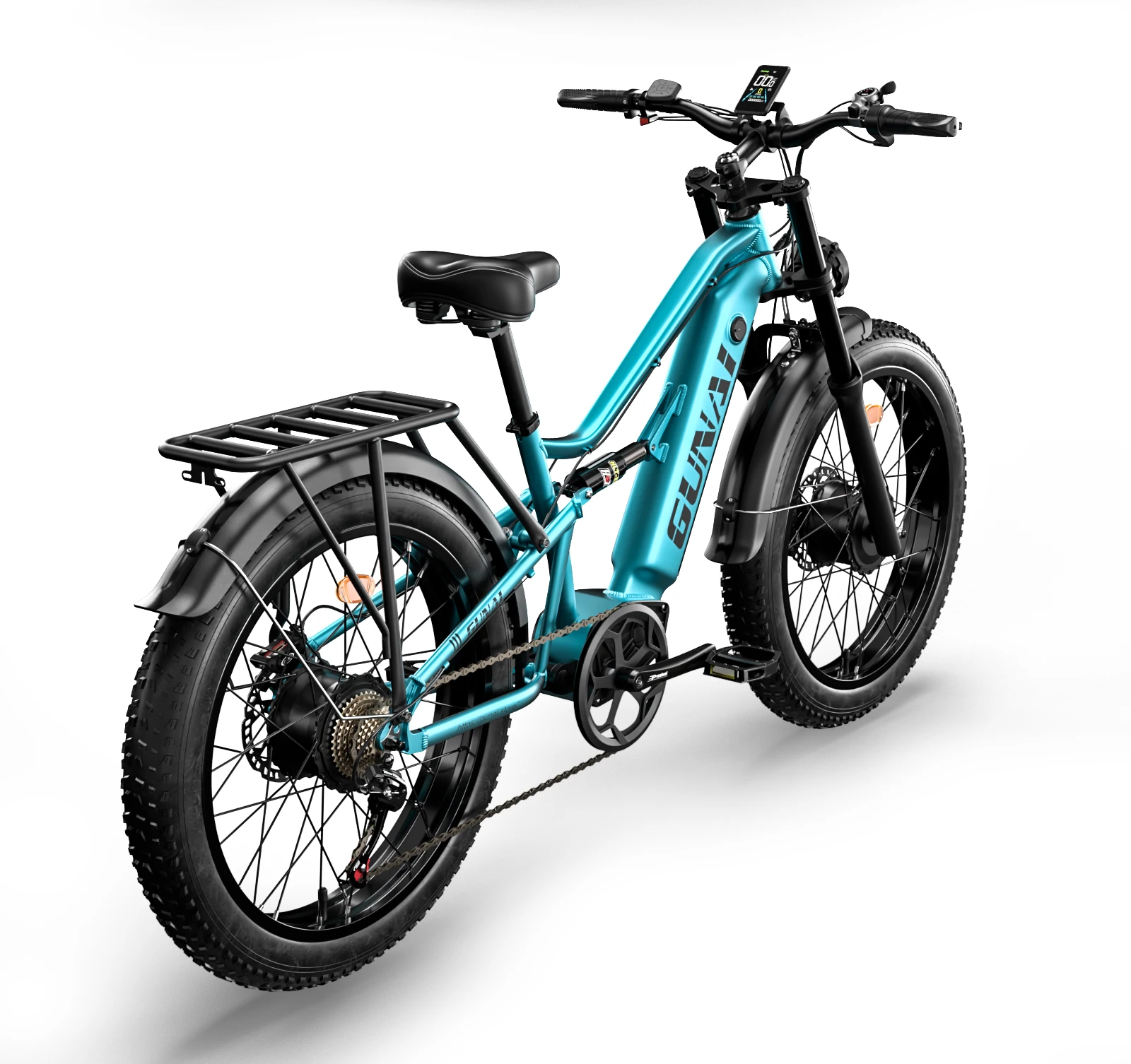 GUNAI-M2 Adult Electric Bike 1500W Electrical Road Bicycle 48V 17.5Ah Fatbike MTB E-bike 26" Mountain Ebike 60KM/H Max Speed