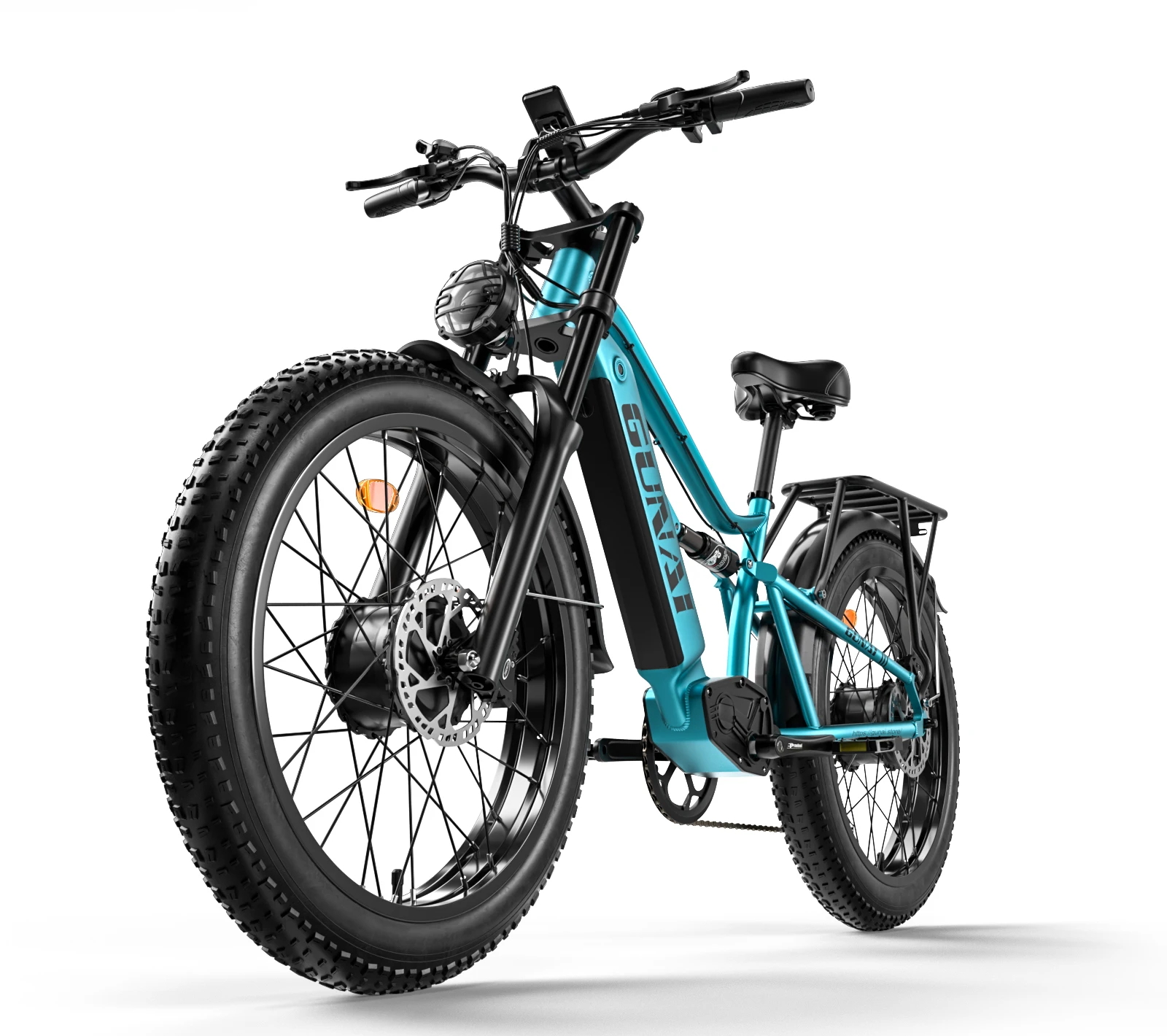 GUNAI-M2 Adult Electric Bike 1500W Electrical Road Bicycle 48V 17.5Ah Fatbike MTB E-bike 26" Mountain Ebike 60KM/H Max Speed