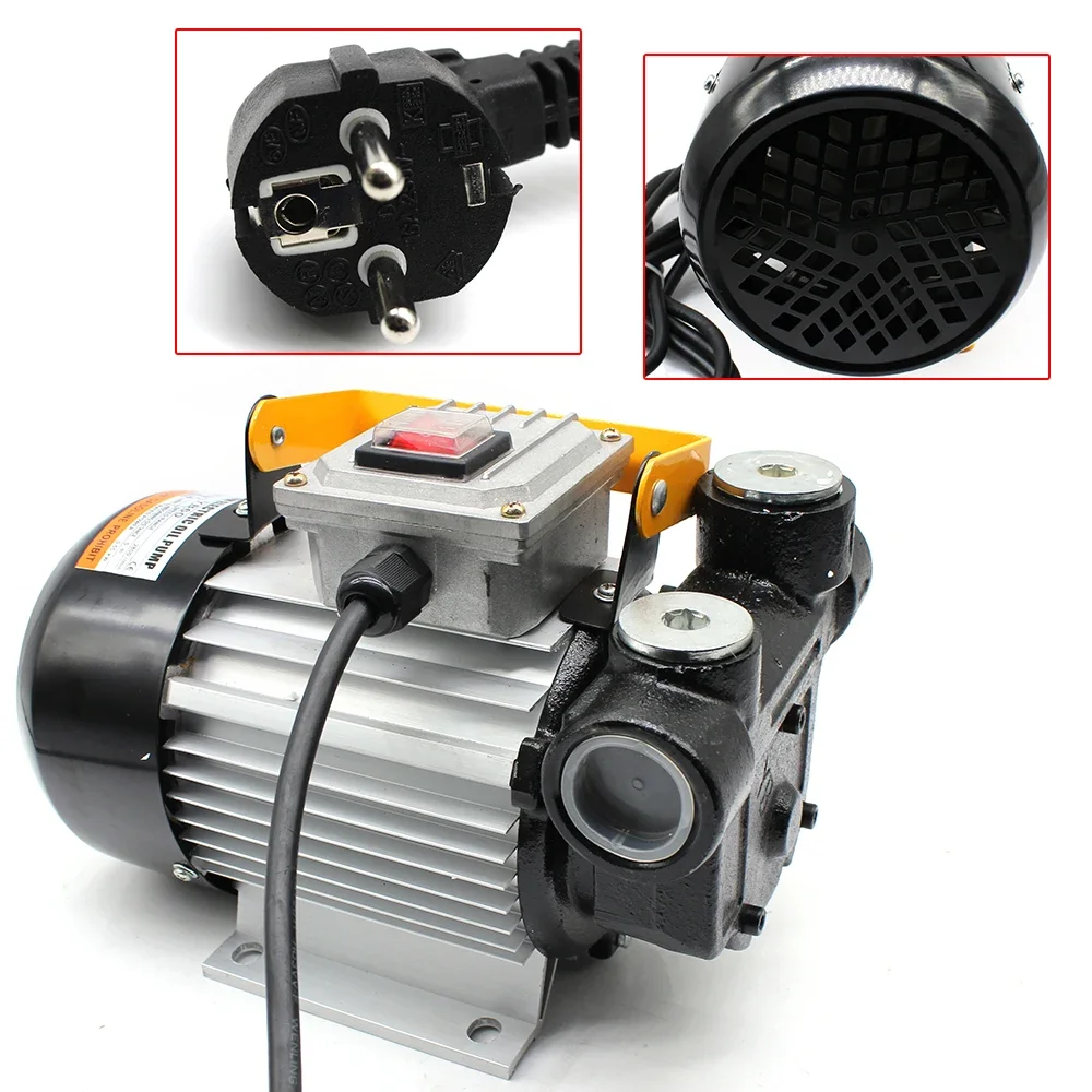 230V 550W Diesel Pump CE Certified 60L/min Flow 4m Conveyor Height for Diesel Heating Oil Only Durable Safe Impurity Filtration