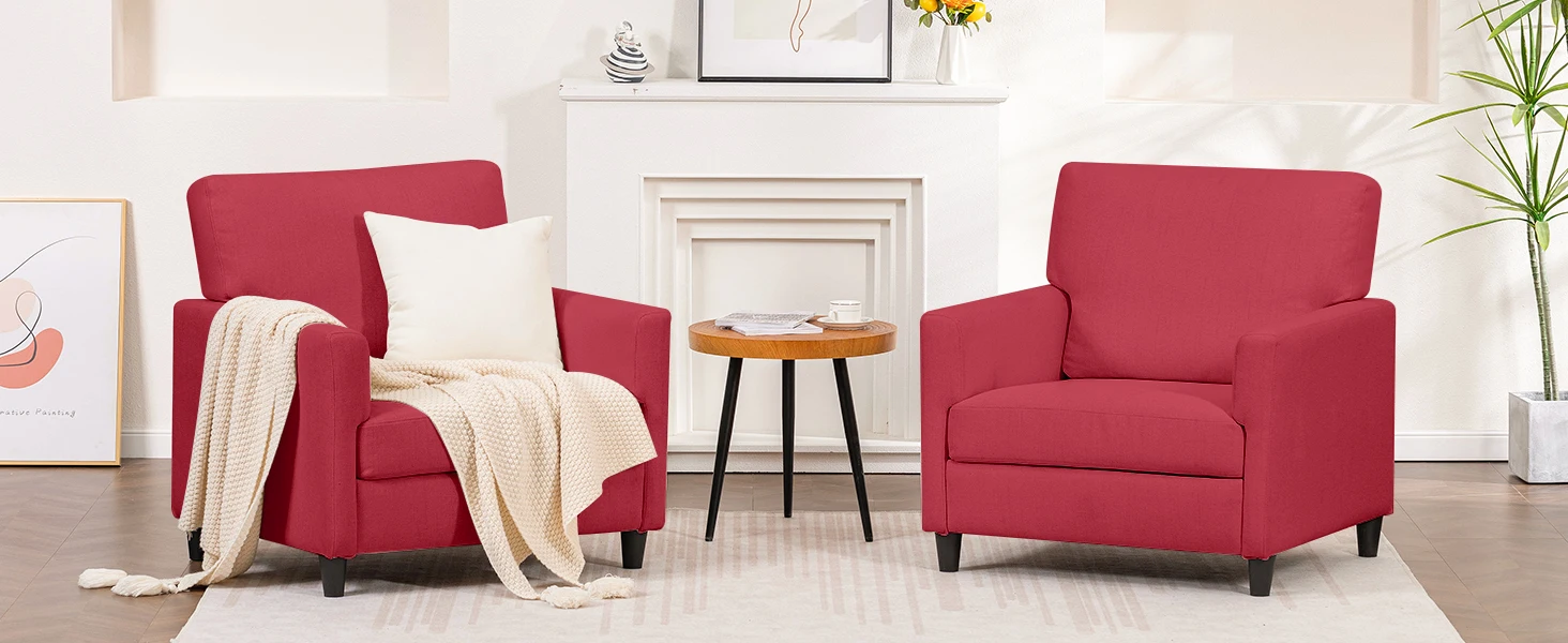 COMHOMA Relax armchair TV armchair TV armchair lounge armchair armchair living room single sofa for bedroom reading corner linen cover