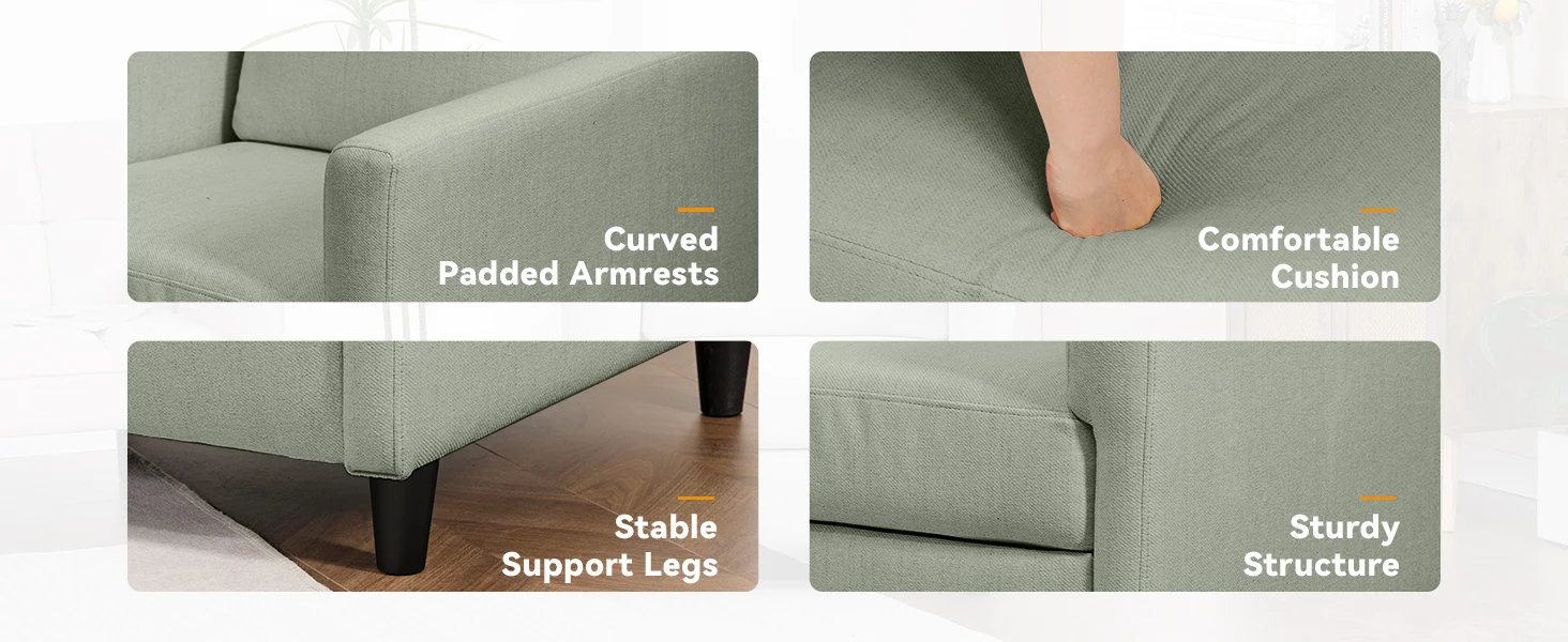 COMHOMA Relax armchair TV armchair TV armchair lounge armchair armchair living room single sofa for bedroom reading corner linen cover