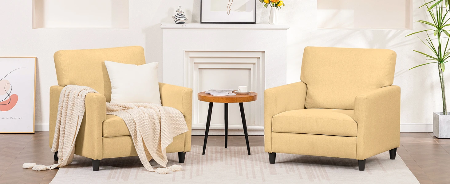 COMHOMA Relax armchair TV armchair TV armchair lounge armchair armchair living room single sofa for bedroom reading corner linen cover