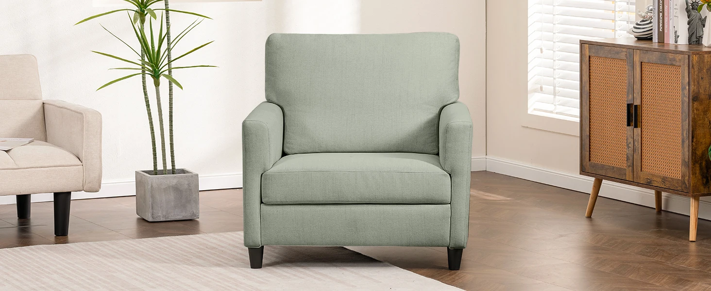 COMHOMA Relax armchair TV armchair TV armchair lounge armchair armchair living room single sofa for bedroom reading corner linen cover