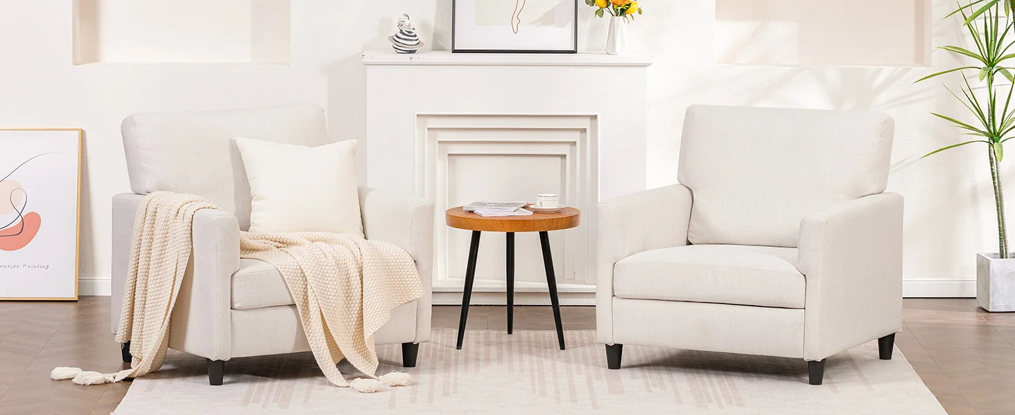 COMHOMA Relax armchair TV armchair TV armchair lounge armchair armchair living room single sofa for bedroom reading corner linen cover