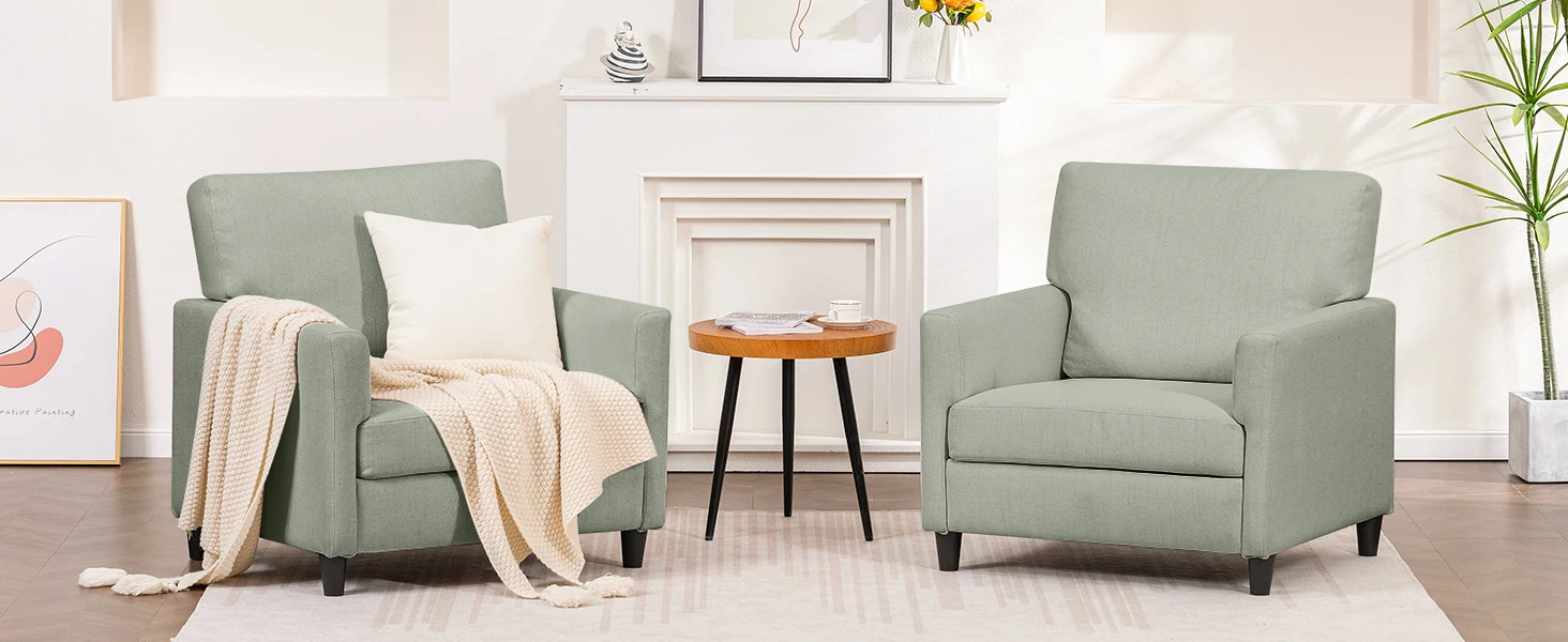 COMHOMA Relax armchair TV armchair TV armchair lounge armchair armchair living room single sofa for bedroom reading corner linen cover