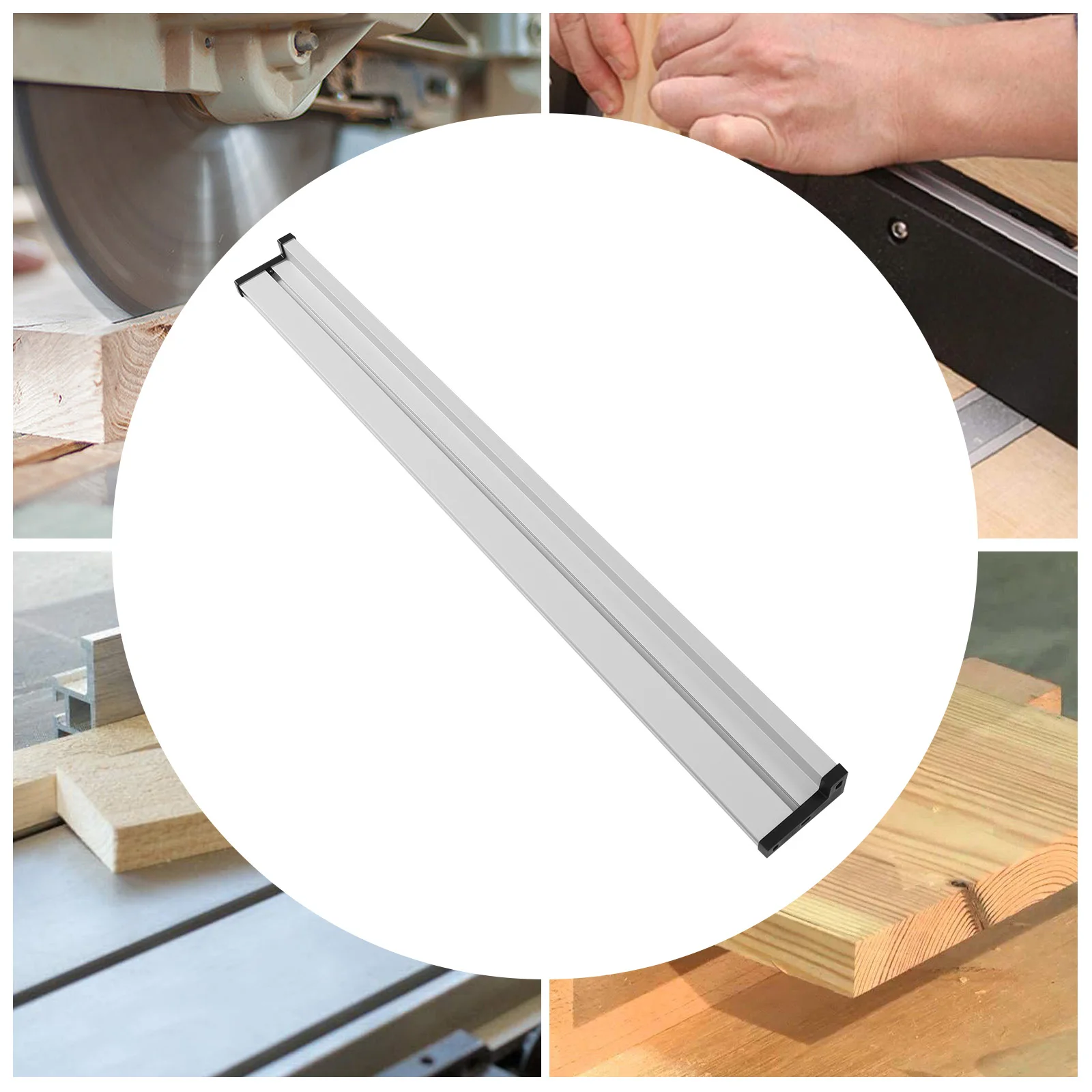 75 Type T-Slot Aluminum Alloy Miter Rail Silver up to 13mm/5.51in Fence And Woodworking Projects - DIY Woodworking Tools