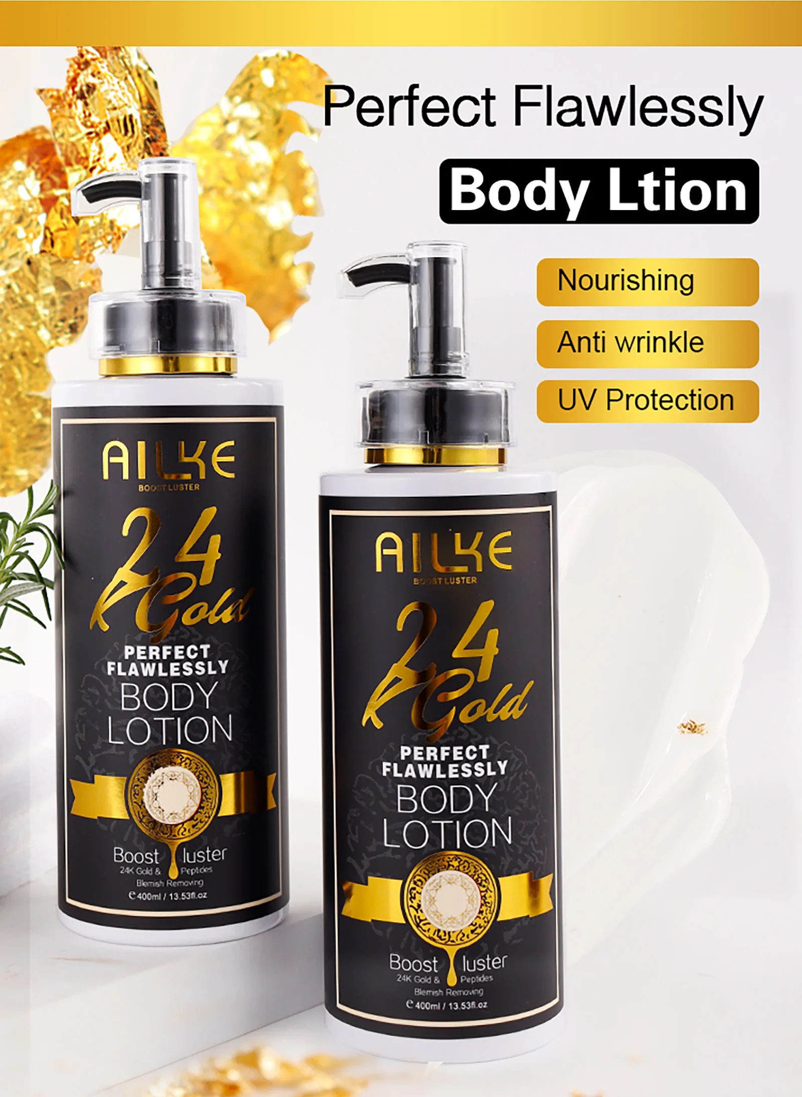 AILKE 24K Glod Flawlessly Soap bar,Moisturizing, Lightening, Dark Spots Removal, Lighten, Even Skin Tone, Nourish Skin Care Kit