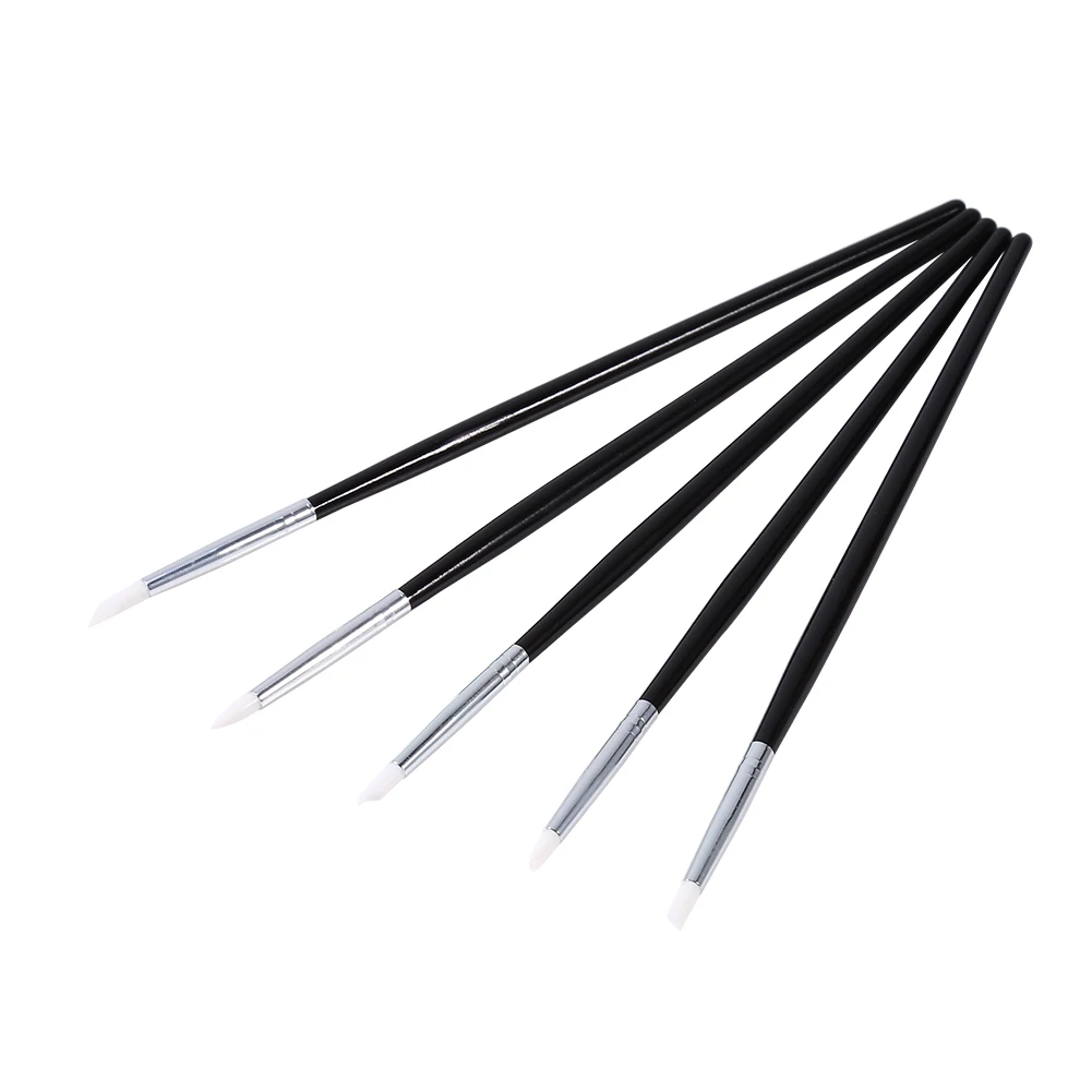 Soft Silicone Nail Art design stamp Pen Brush Carving Craft brushes Pencil Tools Nail Art Pencil Silicone