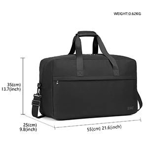 KONO Travel Bag Unisex hand luggage bag Ryanair Gym Weekender bag for Travel and Fitness, Compact and Practical