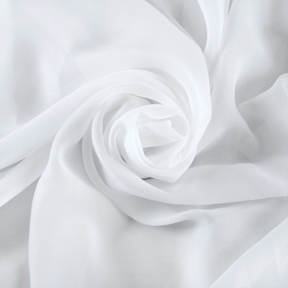 White Tulle Wedding Arch Chiffon Sheer Drapes for Baby Shower Birthday Party Backdrop Curtains Christmas Decoration Home Supplie