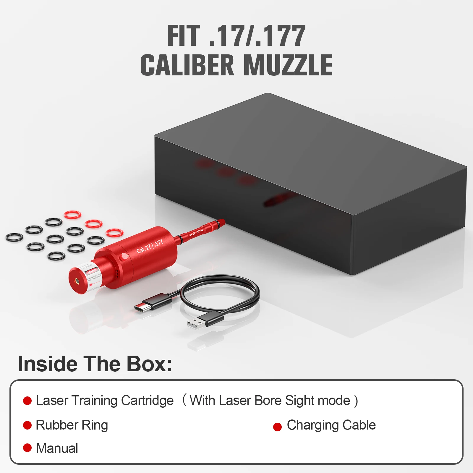 CAL.17 177 multifunctional magnetic red green light trainer, dual-purpose for training and calibration