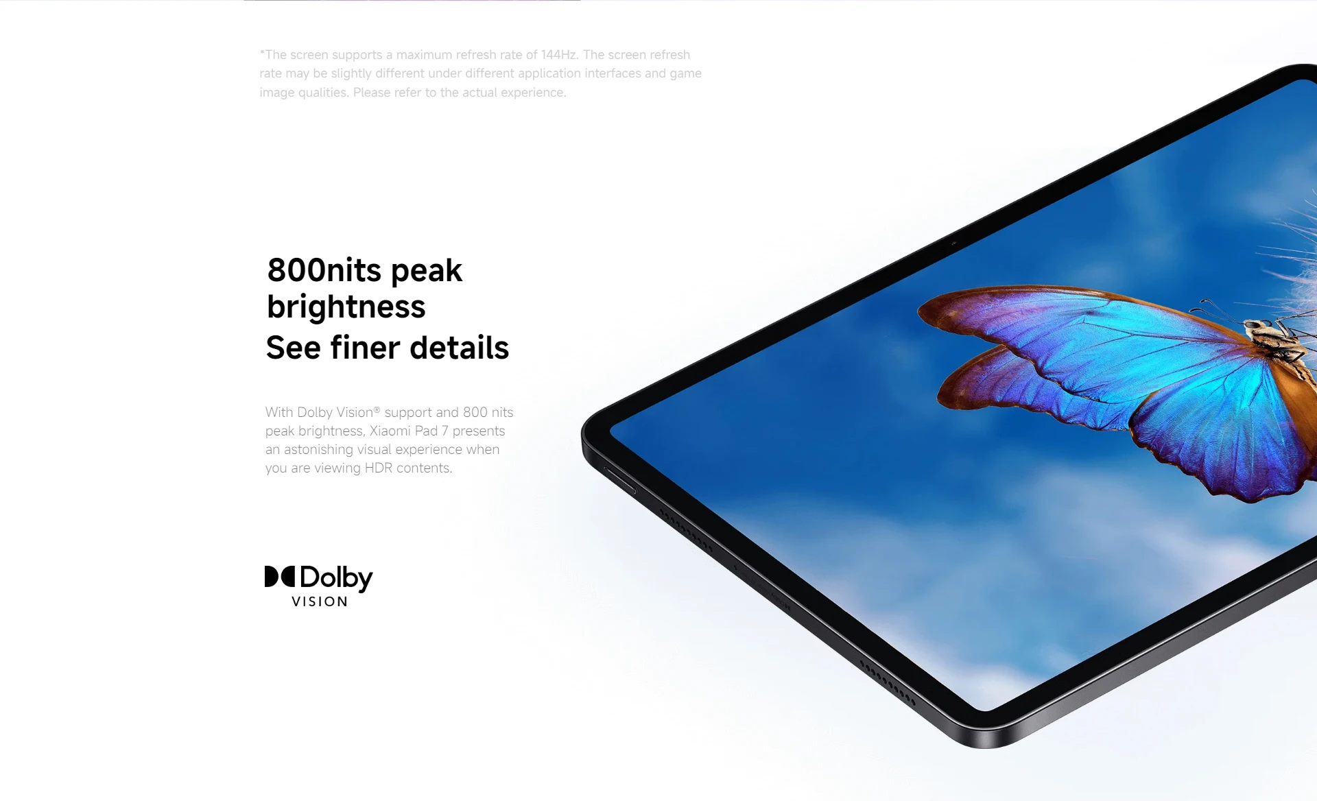 Xiaomi Pad 7 Global Version Snapdragon® 7+ Gen 3 Processor 3.2K 144Hz Display 8850mAh 45W Turbo Charge MI Pad 7