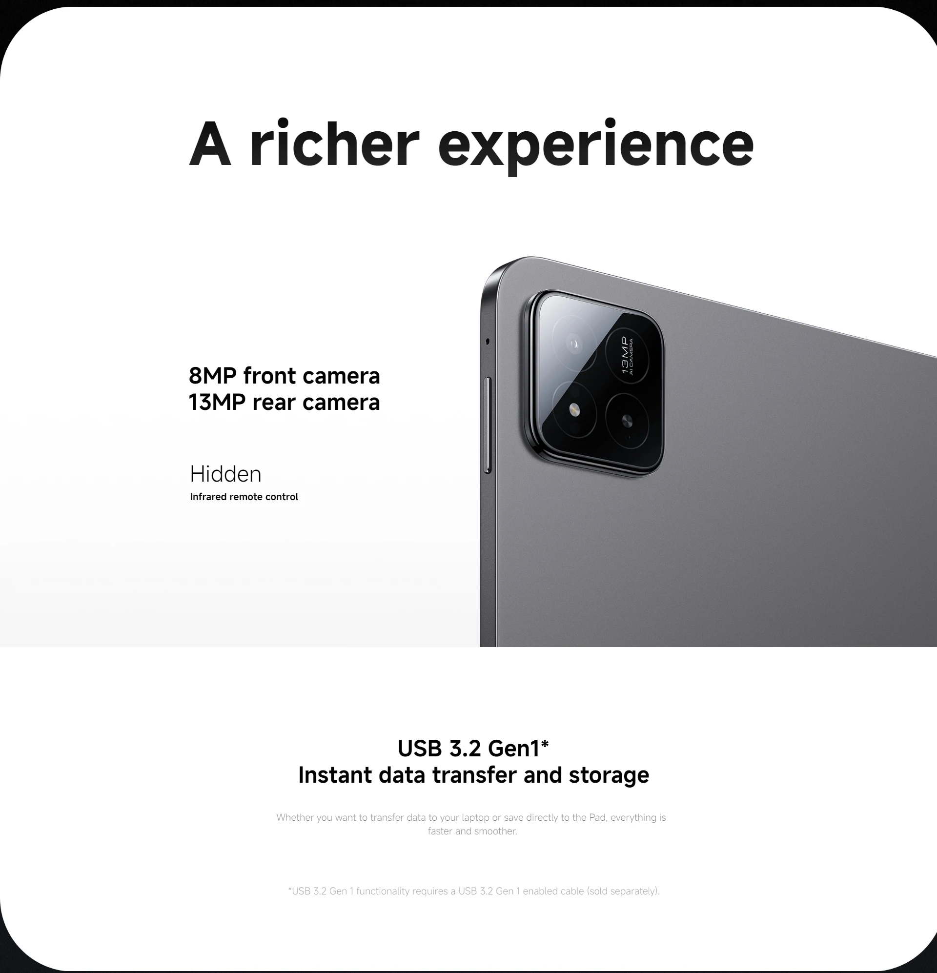 Xiaomi Pad 7 Global Version Snapdragon® 7+ Gen 3 Processor 3.2K 144Hz Display 8850mAh 45W Turbo Charge MI Pad 7