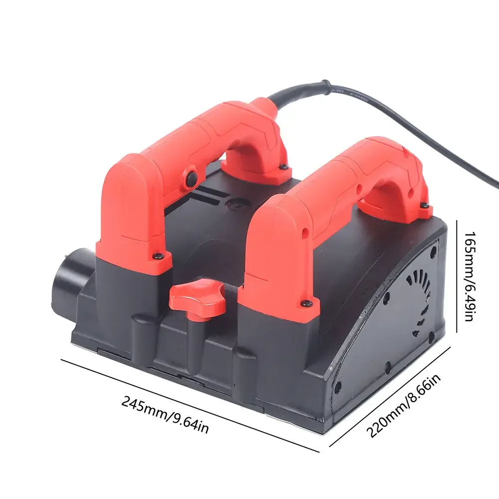 220V Concrete Grinder Wall Planer Cement Block Grinder Renovation Mill Wall Grinder Cleaning Mill