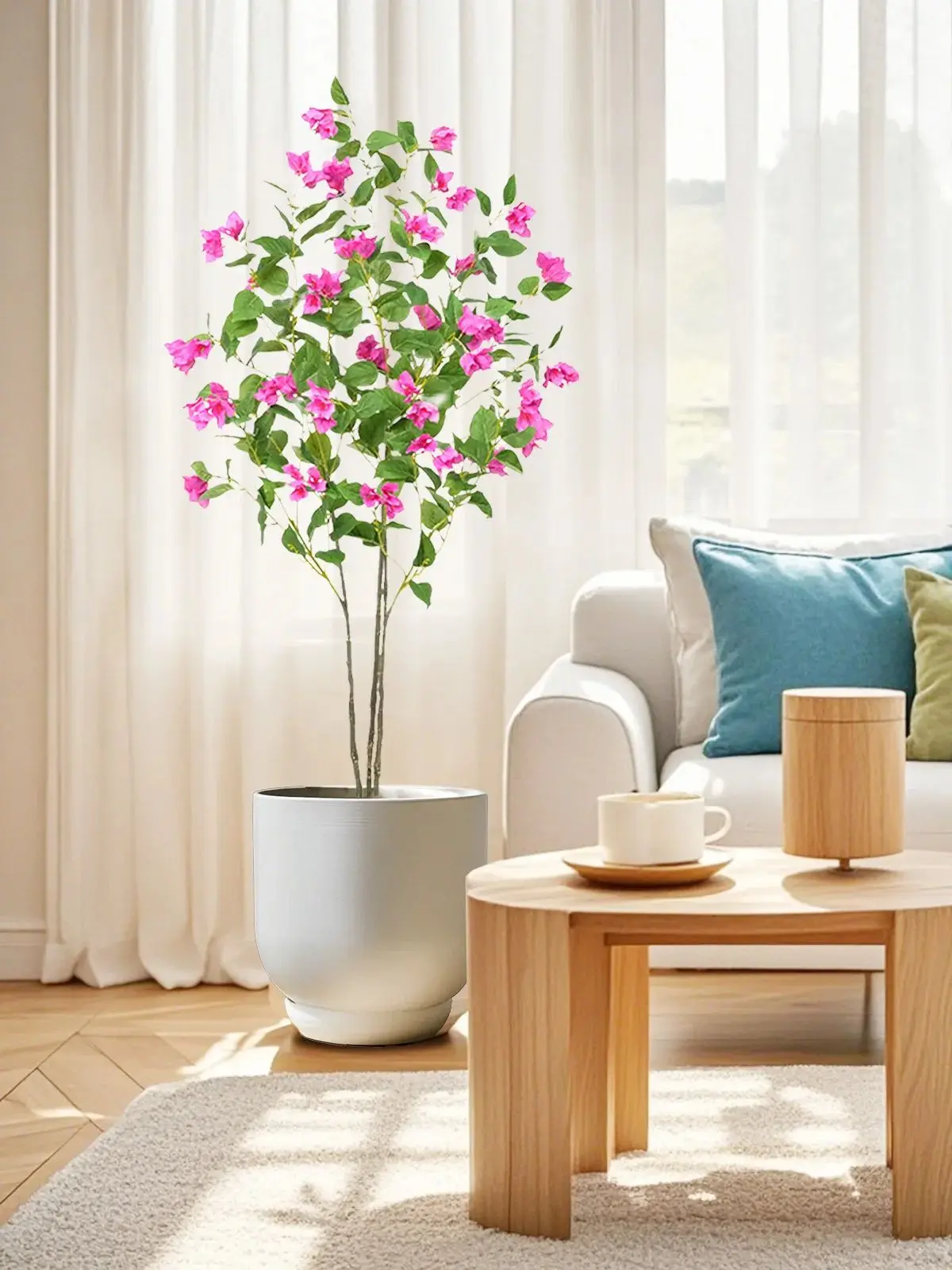 Bougainvillea Artificial Tree Artificial Bougainvillea Tree Fake Potted Plant for Office Home Decor Housewarming Gift