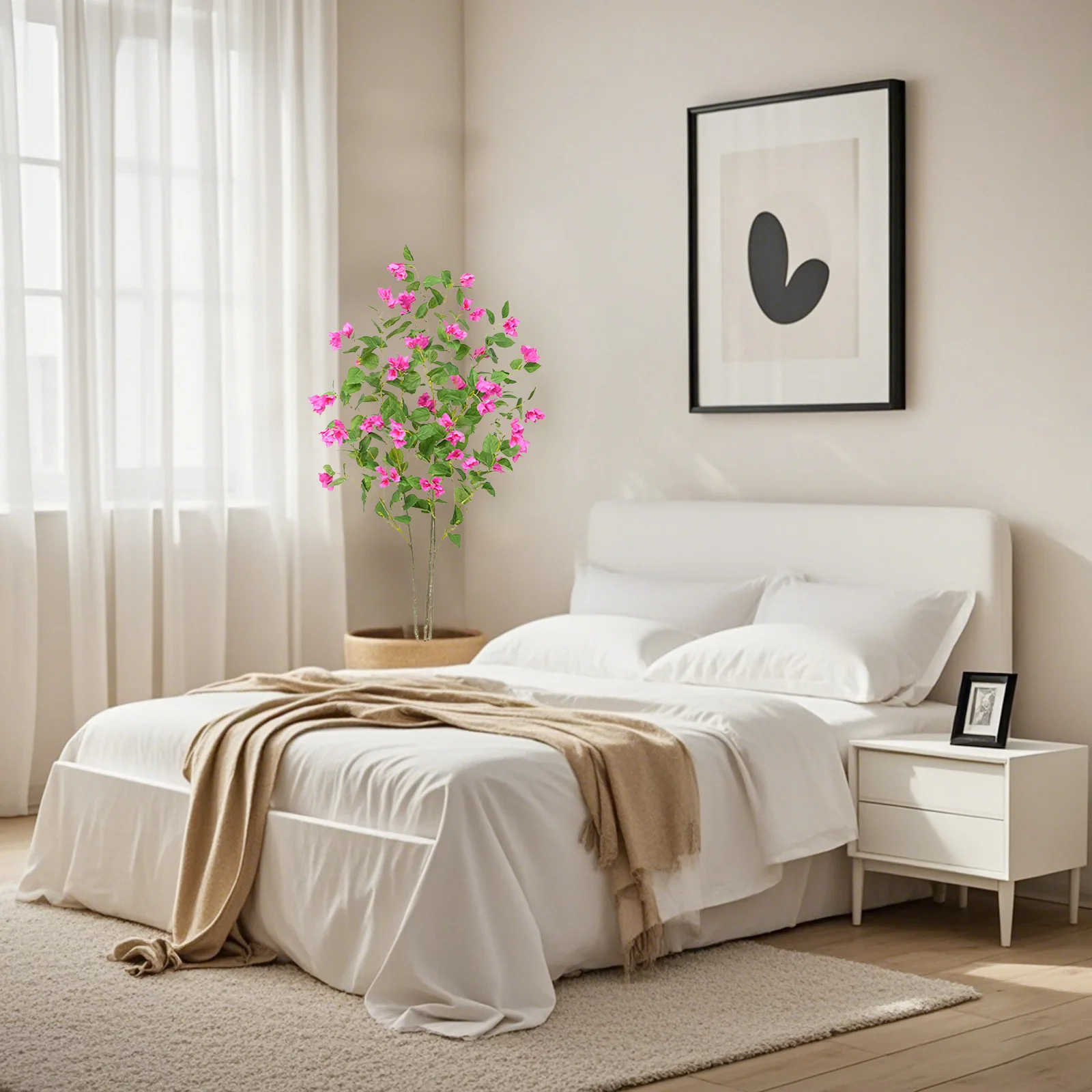 Bougainvillea Artificial Tree Artificial Bougainvillea Tree Fake Potted Plant for Office Home Decor Housewarming Gift