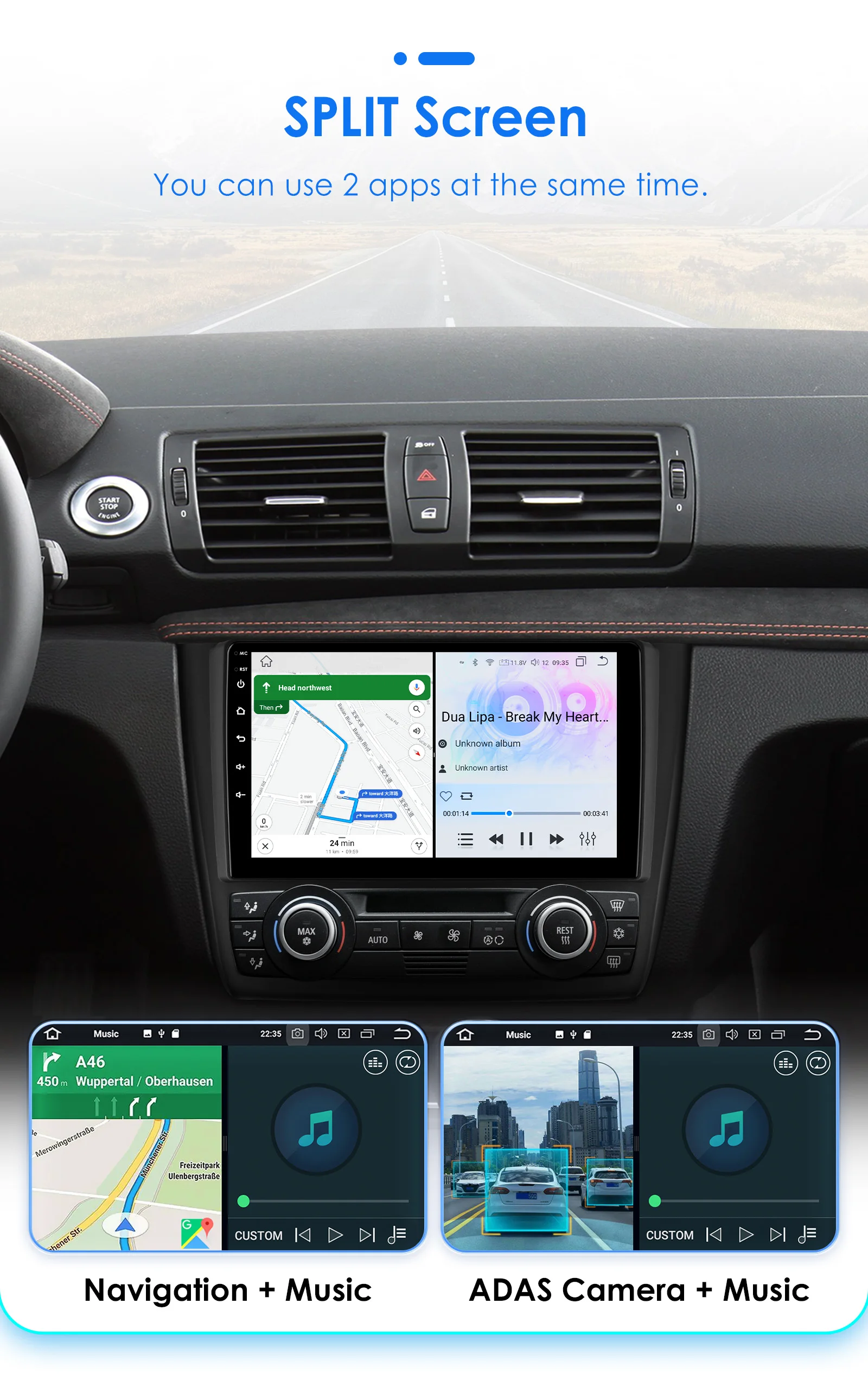 Hizpo Android 13 Car Multimedia Radio For BMW 1-Series 1 Series E87 E81 E82 E88 2004 - 2011 4G GPS Video PLayer Navi Carplay DSP