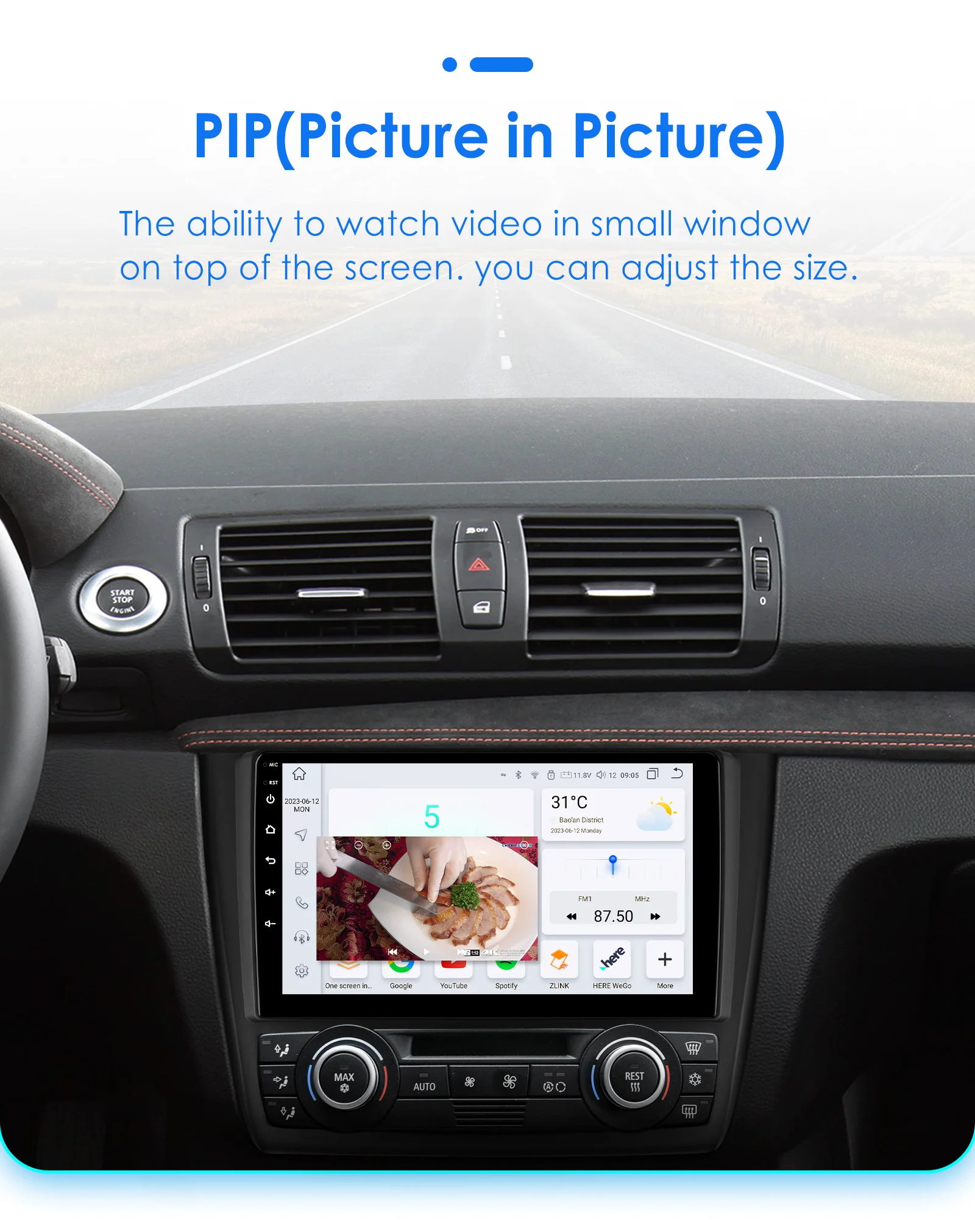 Hizpo Android 13 Car Multimedia Radio For BMW 1-Series 1 Series E87 E81 E82 E88 2004 - 2011 4G GPS Video PLayer Navi Carplay DSP