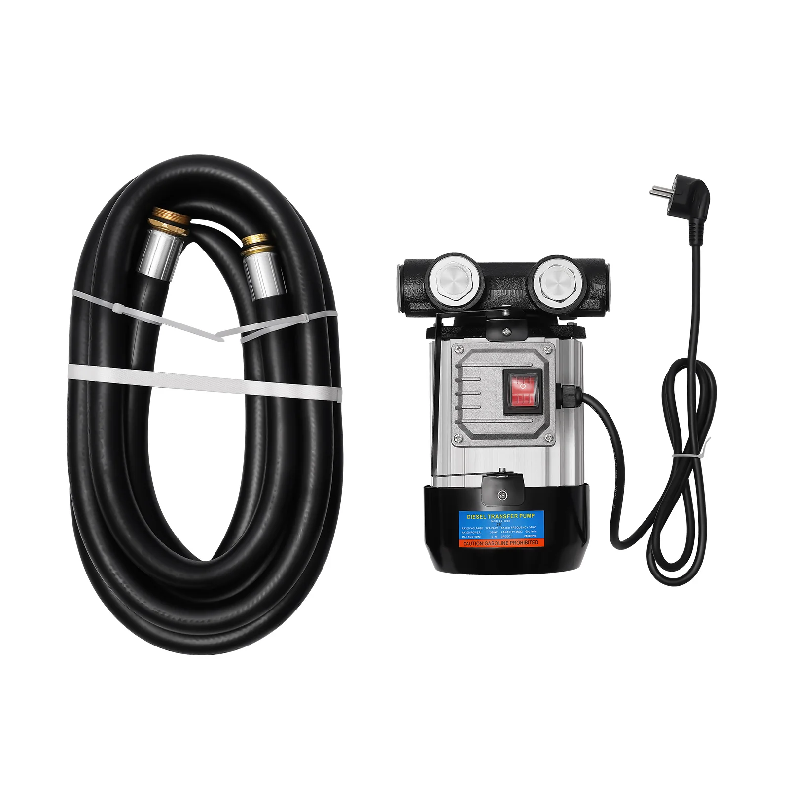 550w Self-priming Diesel Pump 60 L/min Bio Diesel Pump Electric Fuel Oil Pump Fuel Pump w/Fuel Filter and hose