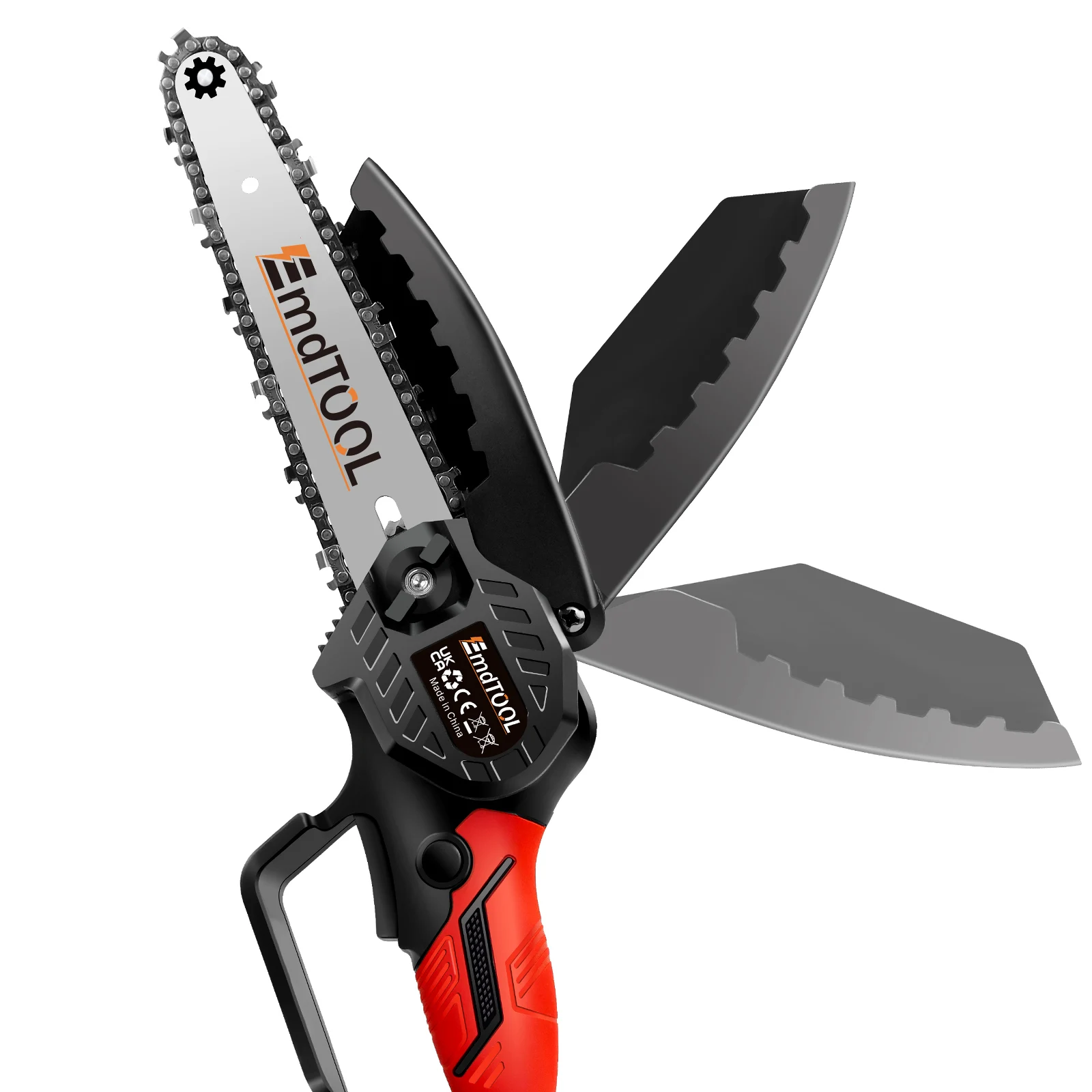 700W 21V Battery Power Chainsaw 6 Inch, 1.5Ah Battery, Pure Copper Motor, 3500 RPM, 2 X Alloy Steel Chains, for Cutting Pruning