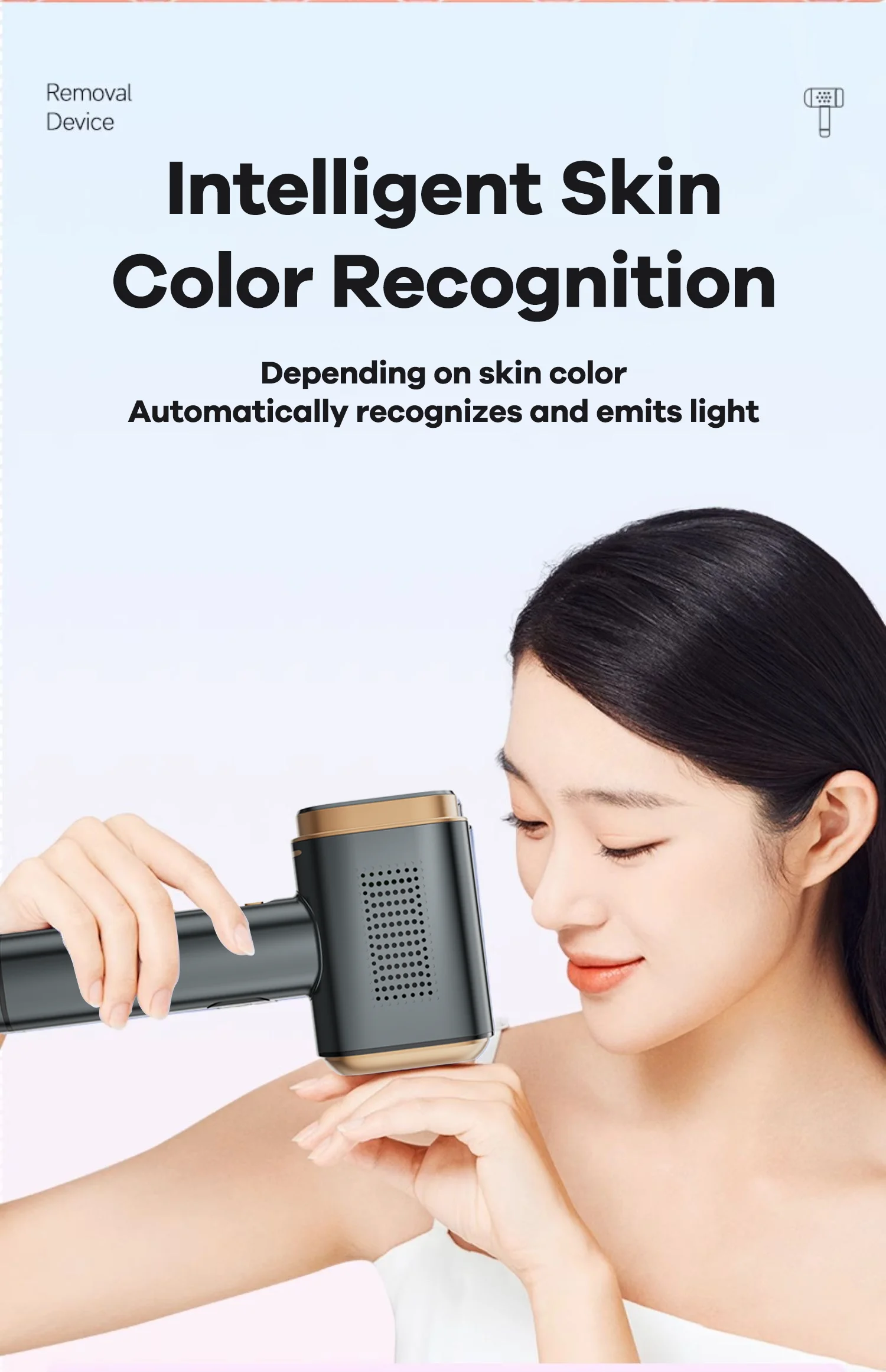 Sapphire Cooling IPL Hair Removal 10℃ Skin Temp Control Painless Safe Permanent Smart Sensor Hair Remover For Women Men Body
