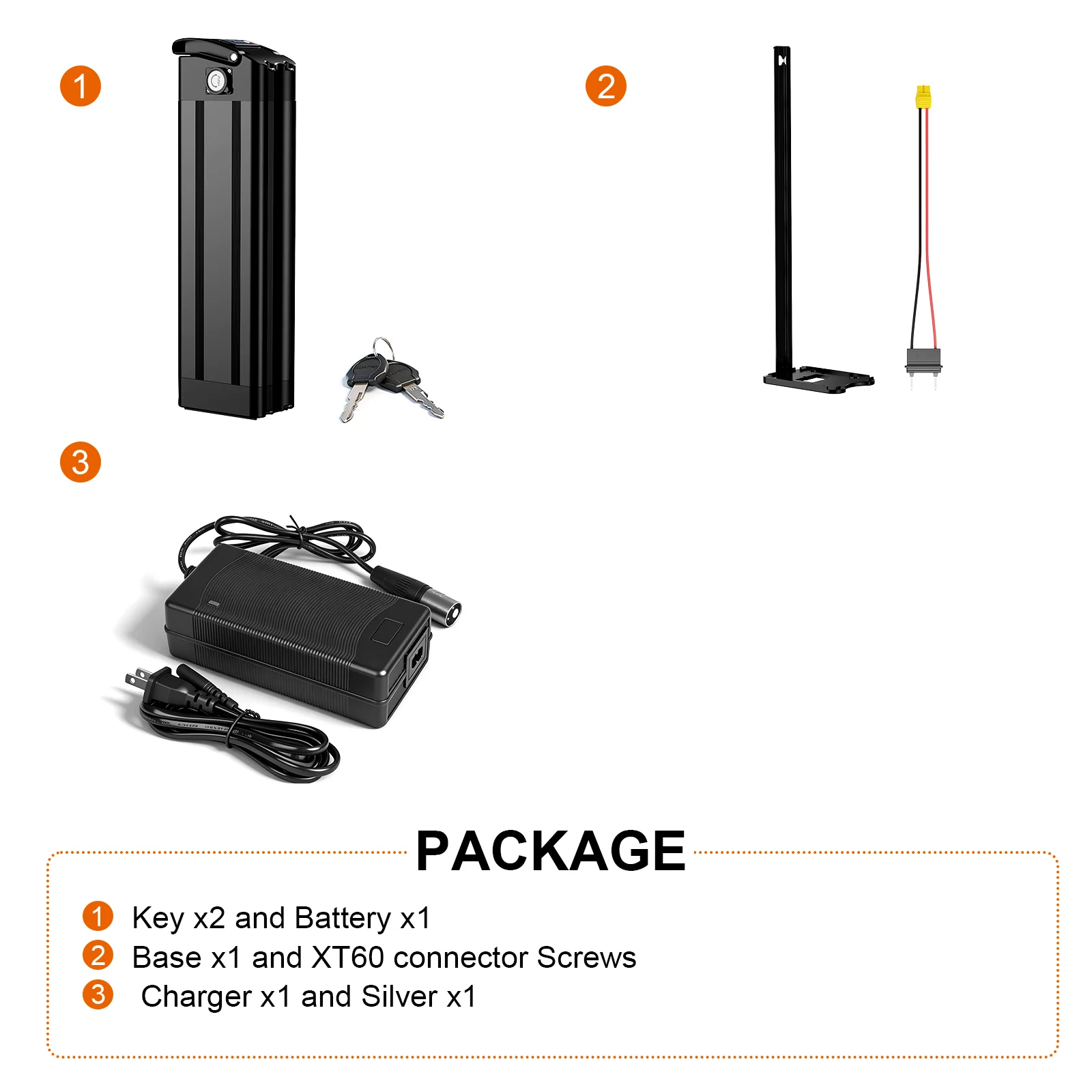 Ebike Battery Silver Fish 36V 17.5AH 13Ah Lithium 18650 Pack for Electric Bicycle 200W 350W 500W Hub Motor Kit 5-7 days