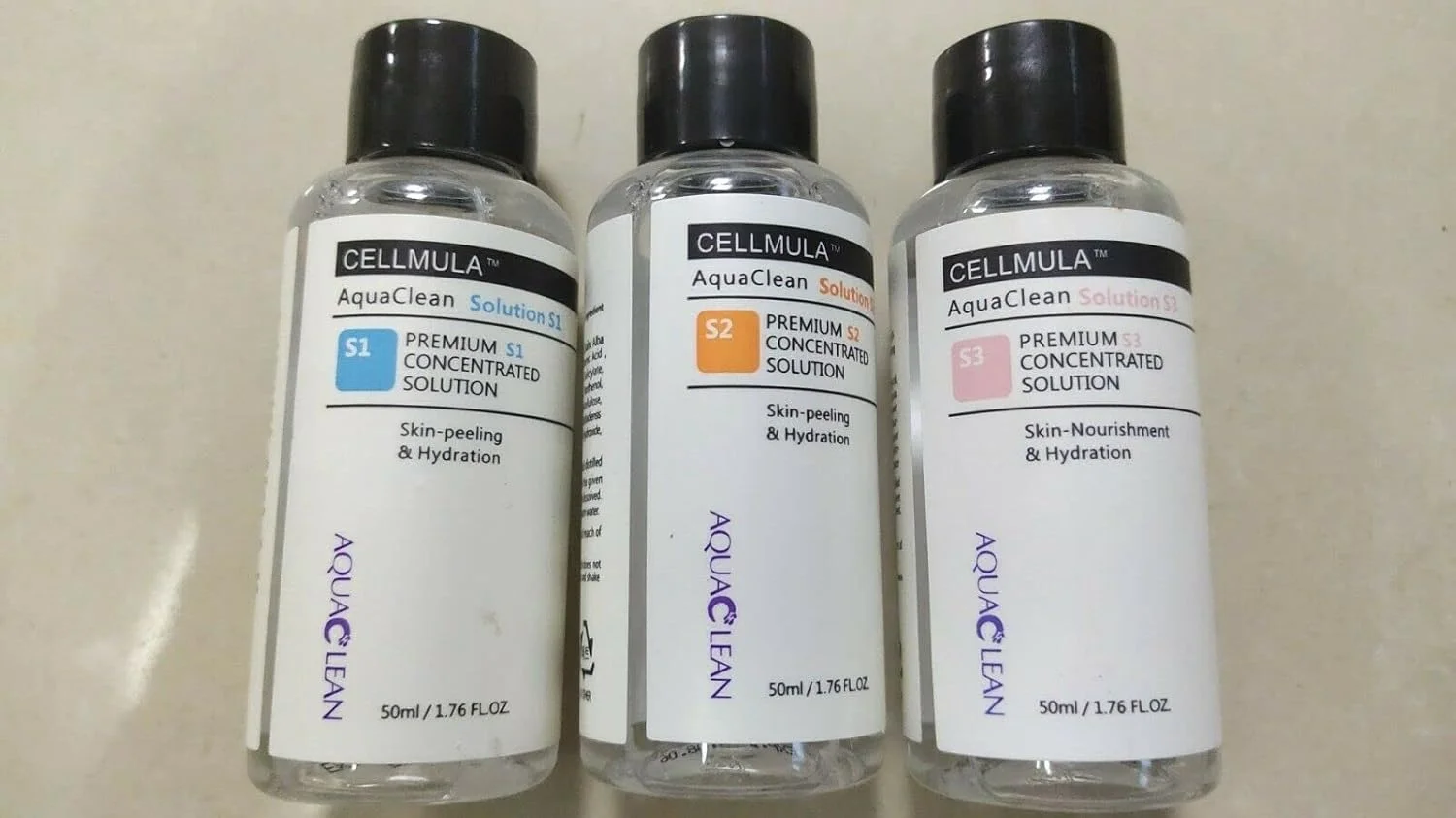 Aqua Hydra Peeling Solution Serum 3pcs Professional 40x Diluted Facial Treatment for Hydra Dermabrasion, Oxygen Infusion