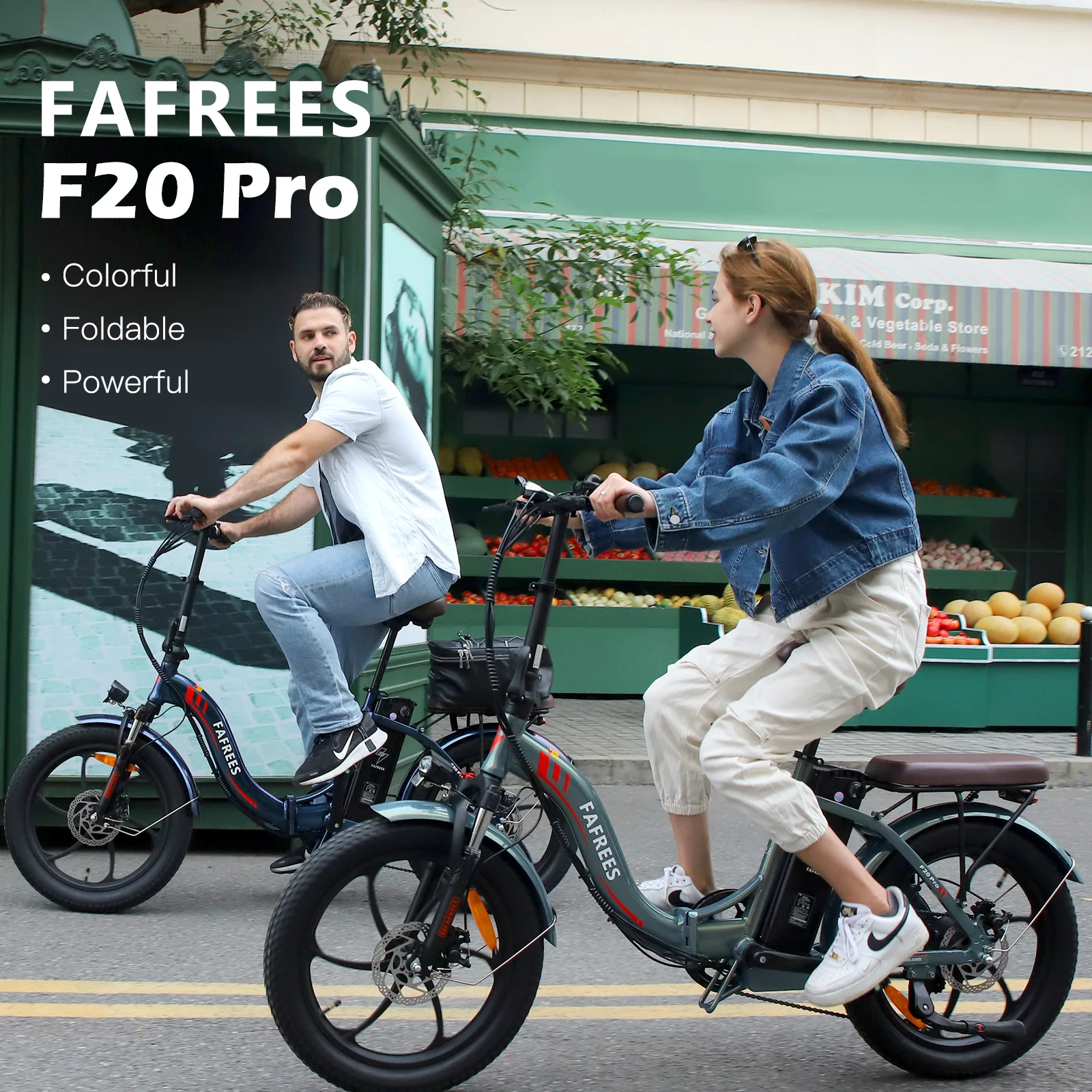 Fafrees F20 Pro Folding Electric Bike Adults City E-bike with 36V 18Ah Removable Battery