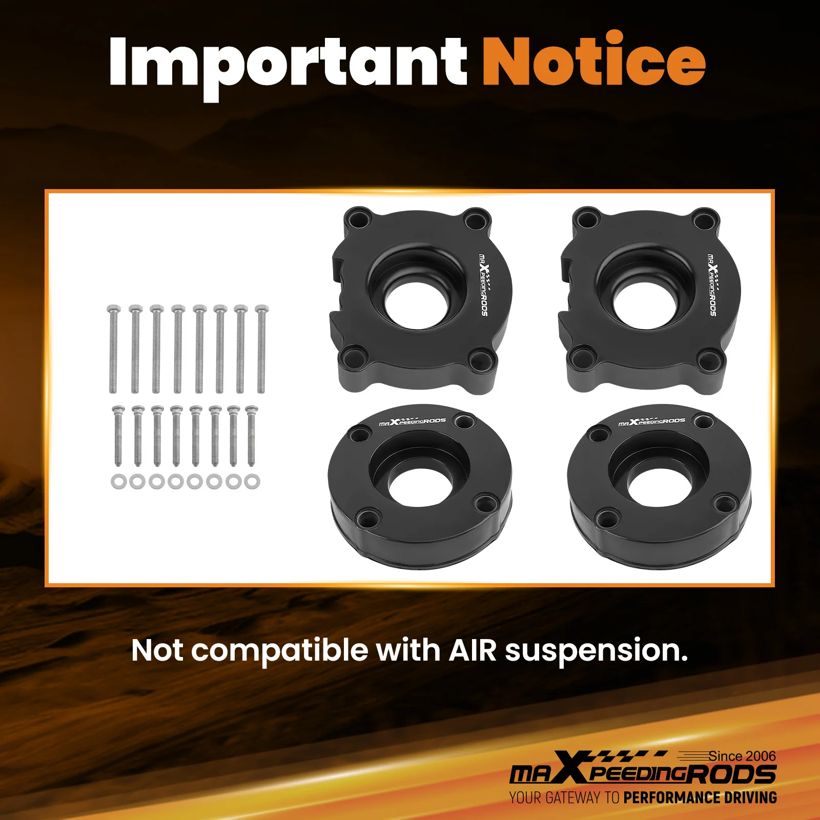 40mm Lift Spacer Lift kit for Volkswagen TOUAREG 2003-2010 Polyurethane