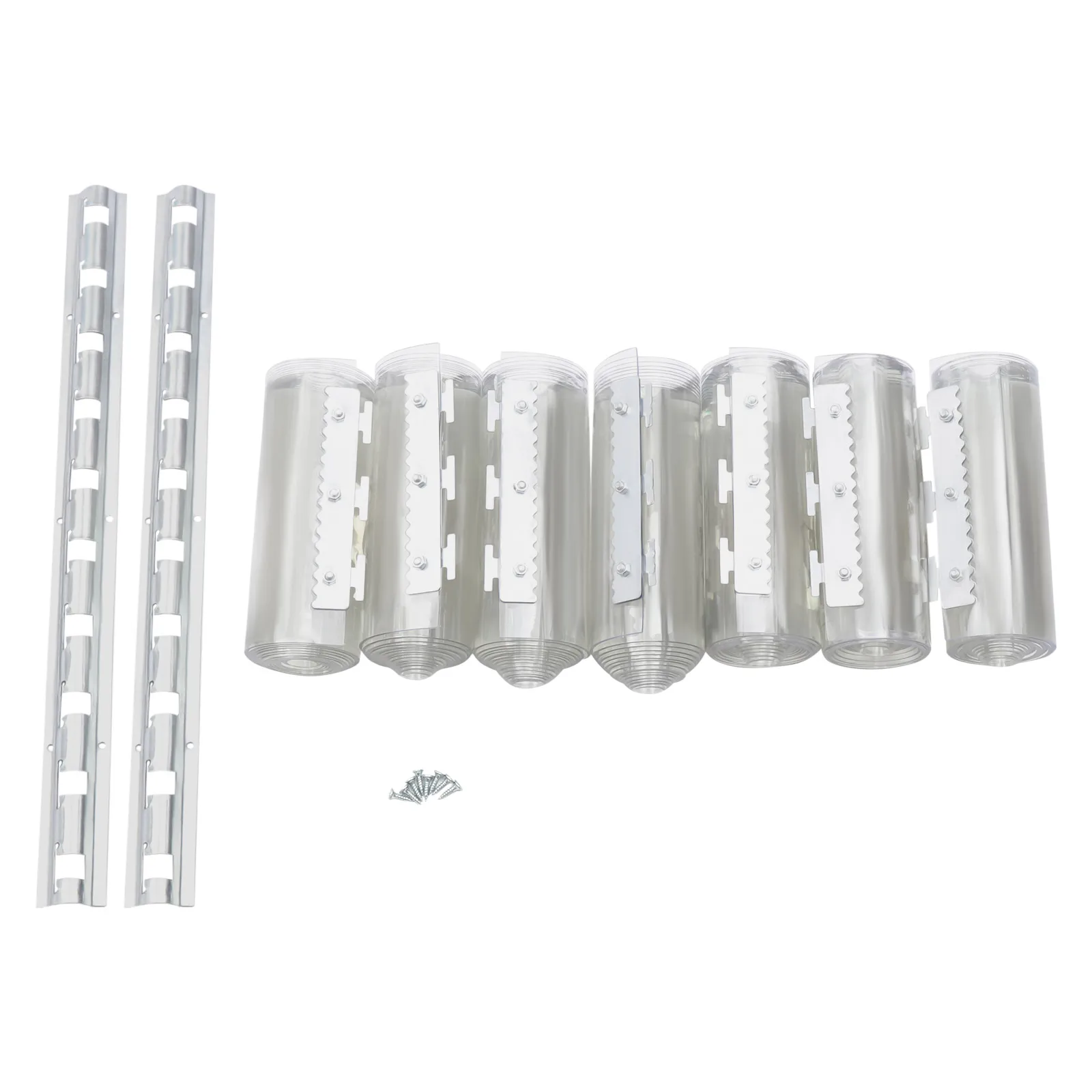 PVC Transparent Door Curtain – 200x18cm Strips, 2mm Strip Door Curtain, Clear Curtain Strip for Home, Warehouse, Factory