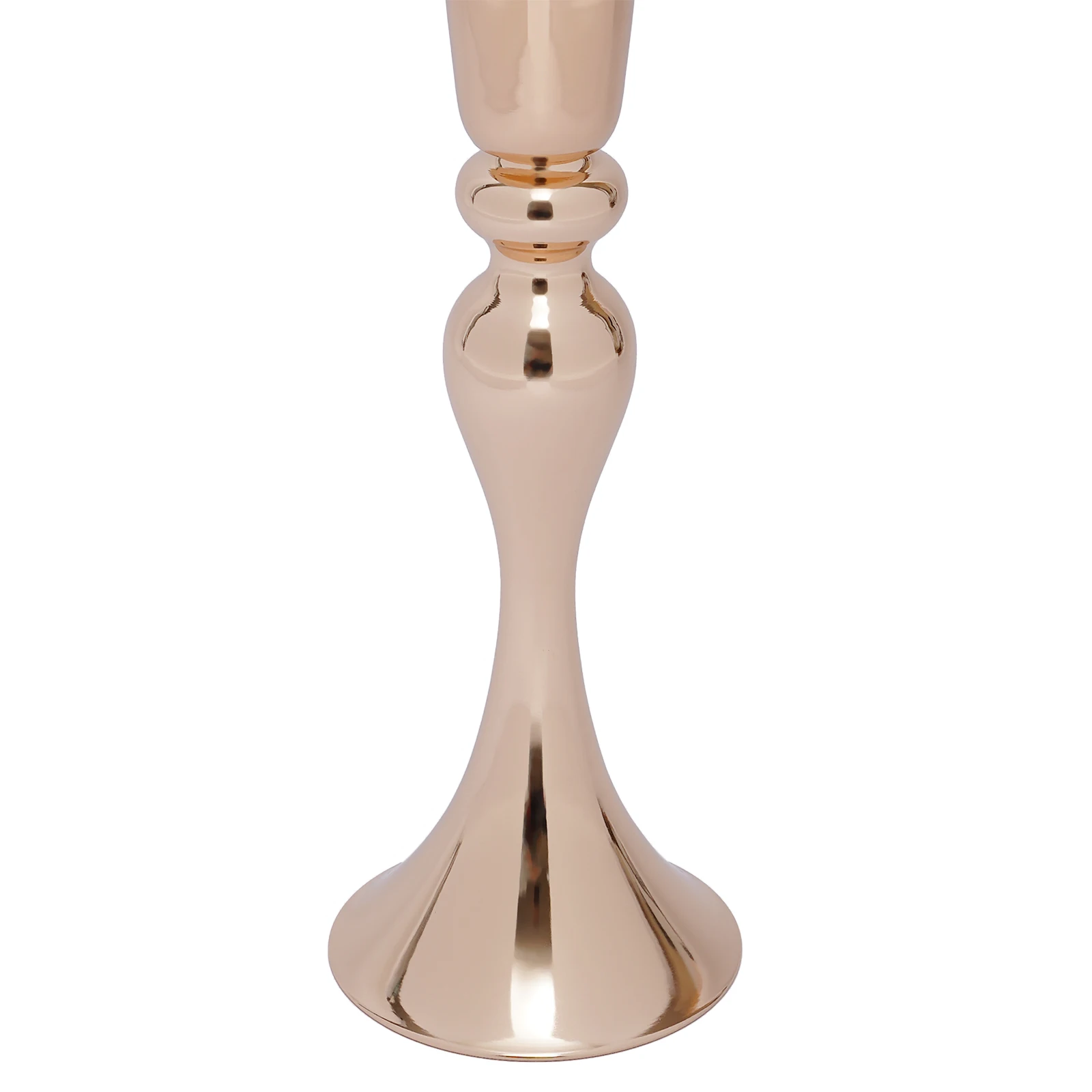 Elegant Tall Wedding Flower Vase with Gold-Plated Finish, High-Foot Design, and Durable Iron Construction for Stylish Decor